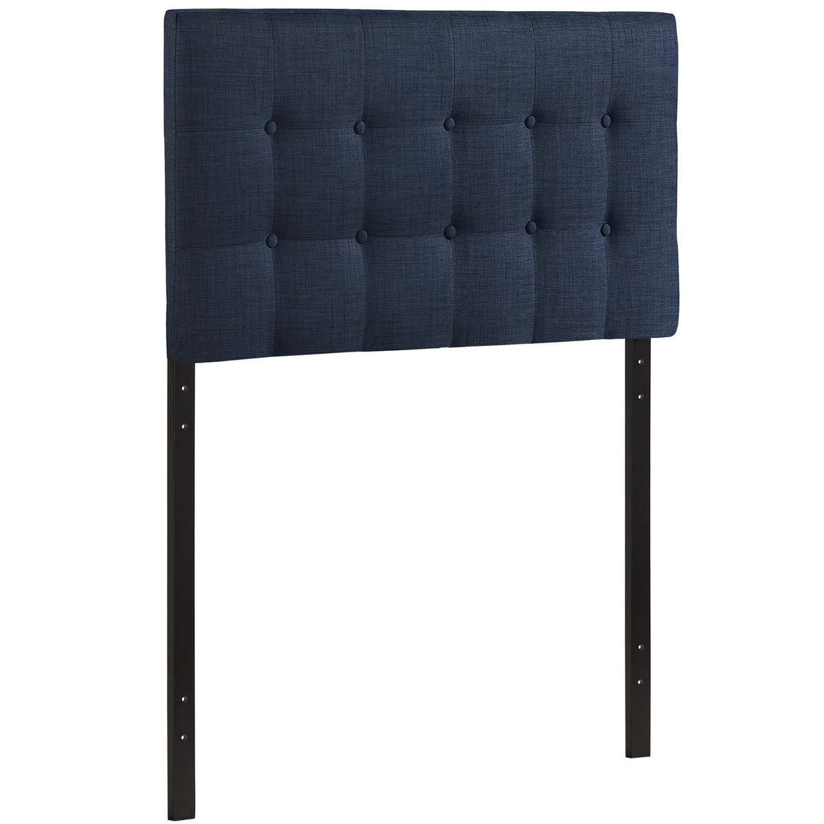 Emily Twin Upholstered Fabric Headboard - Navy