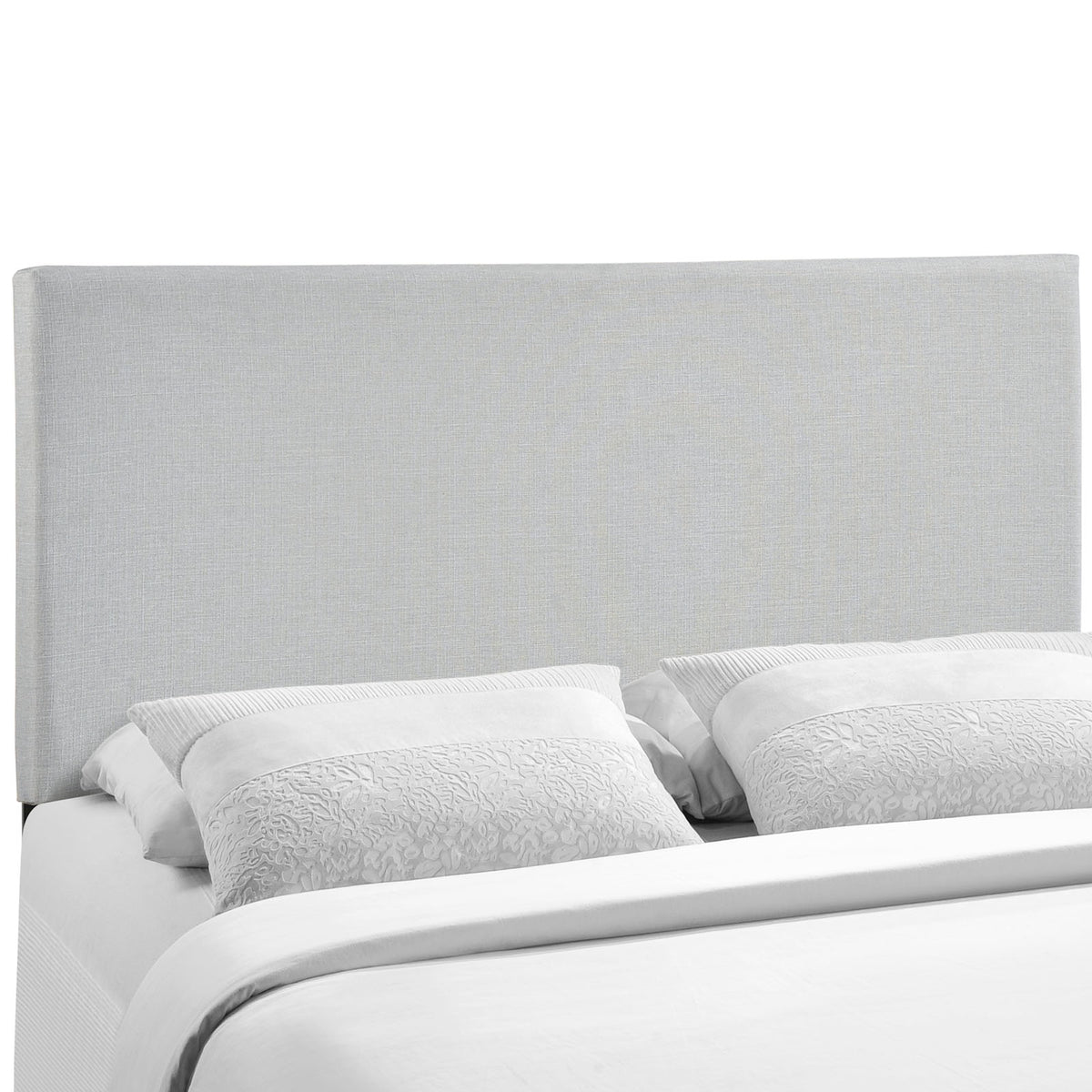 Region Queen Upholstered Fabric Headboard - Sky Gray