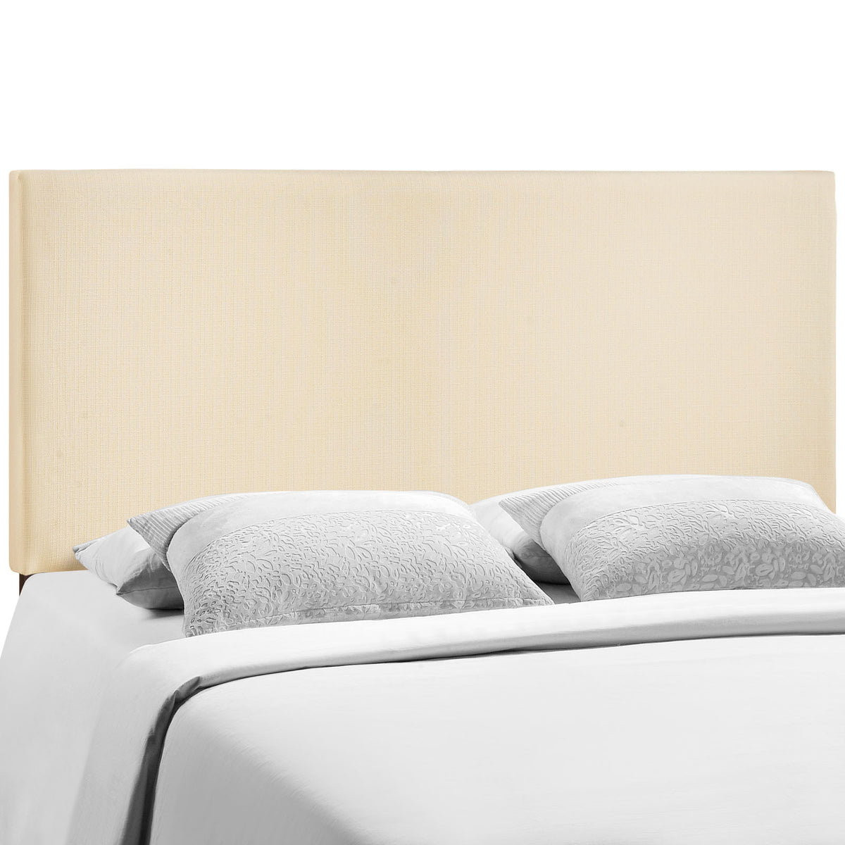 Region Queen Upholstered Fabric Headboard - Ivory