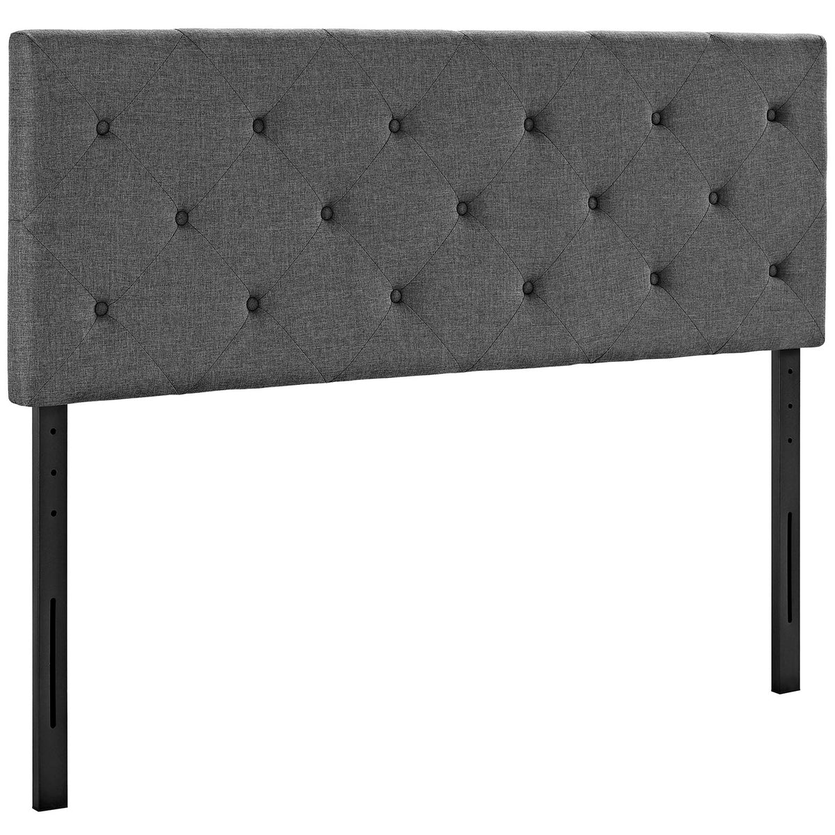 Terisa King Upholstered Fabric Headboard - Gray