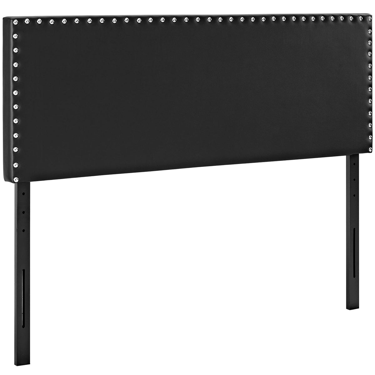 Phoebe King Upholstered Vinyl Headboard - Black