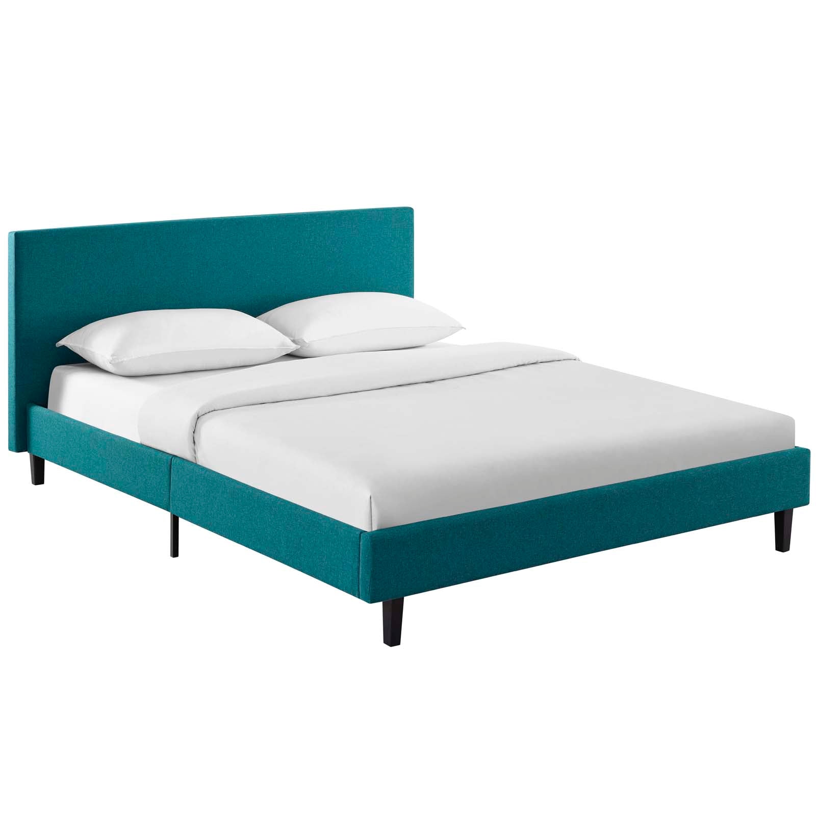 Anya Full Fabric Bed - Teal