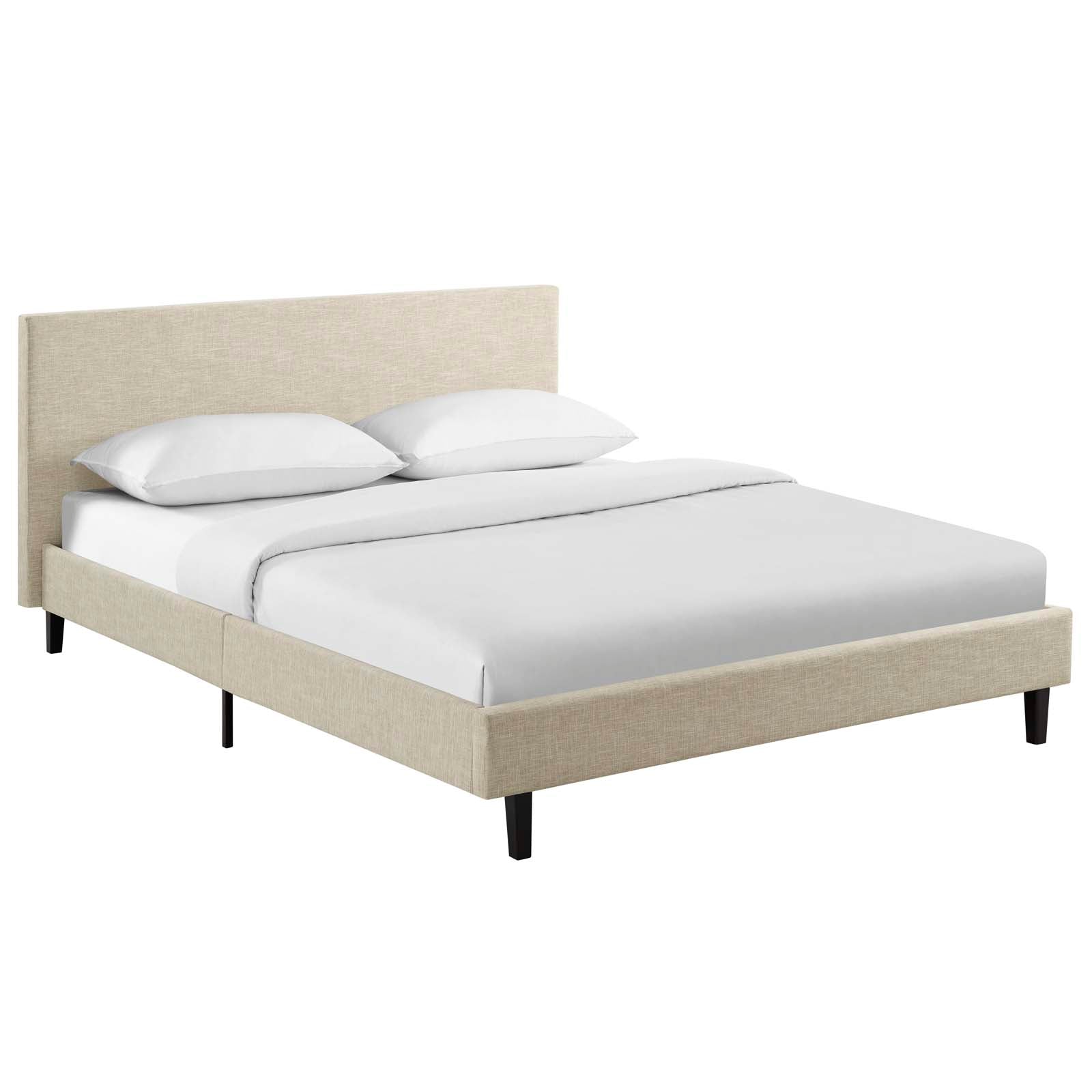 Anya Queen Bed - Beige