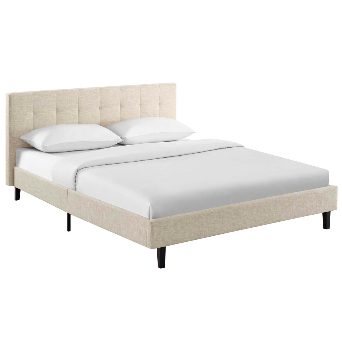 Linnea Full Bed - Beige