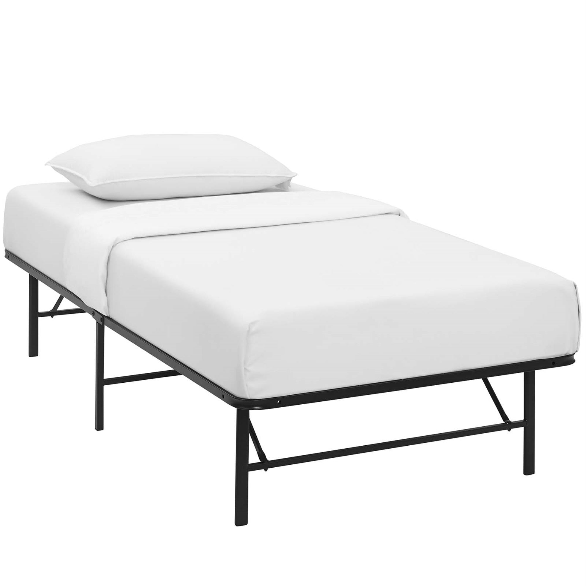 Horizon Metal Bed Frame - Durable Stainless Steel, 14-Inch Clearance, 1300 Lbs Capacity, No Box Spring Needed, Easy Assembly, Twin Size