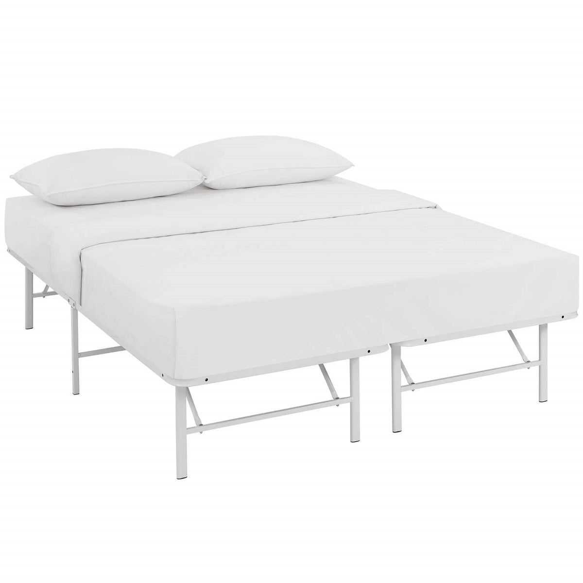 Yardlio Durable Metal Bed Frame With Storage - Supports 1300 Lbs, Easy Assembly