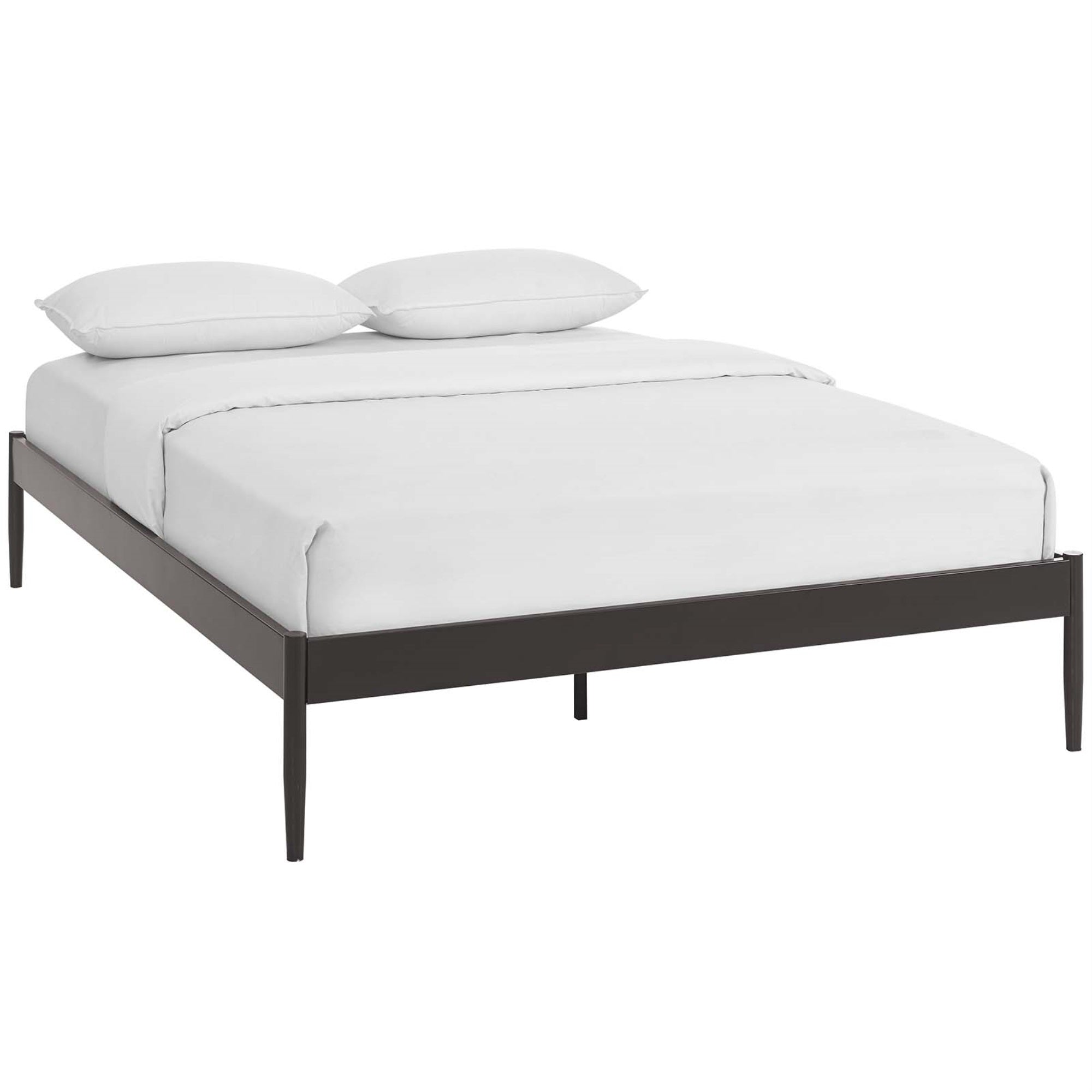 Ergode Elsie King Bed Frame - Slatted Birchwood Support System, Sturdy Steel Frame, Supports Memory Foam, Spring, Latex, Hybrid Mattresses, Sleek Design, 1300 Lbs Weight Capacity