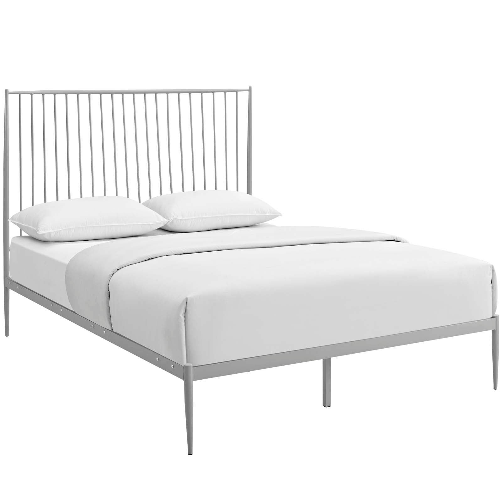 Annika Queen Platform Bed - Gray