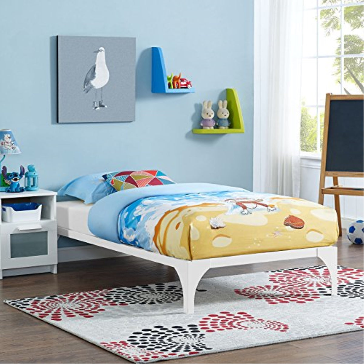 Casafoyer Ollie Twin Bed Frame In White