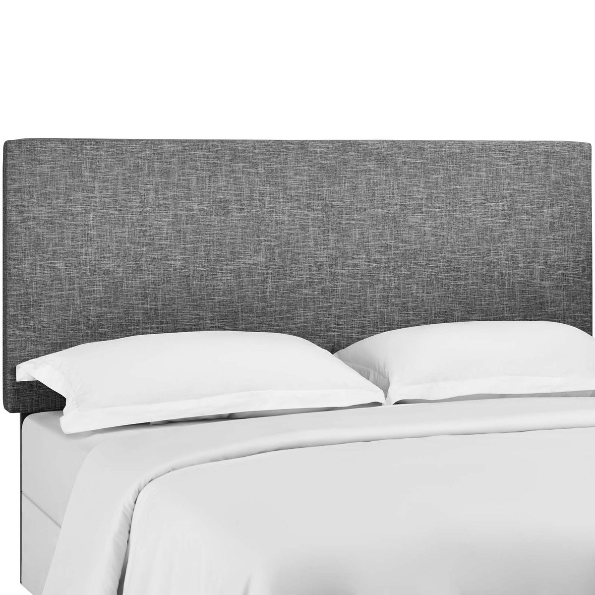 Taylor Full / Queen Upholstered Linen Fabric Headboard - Light Gray