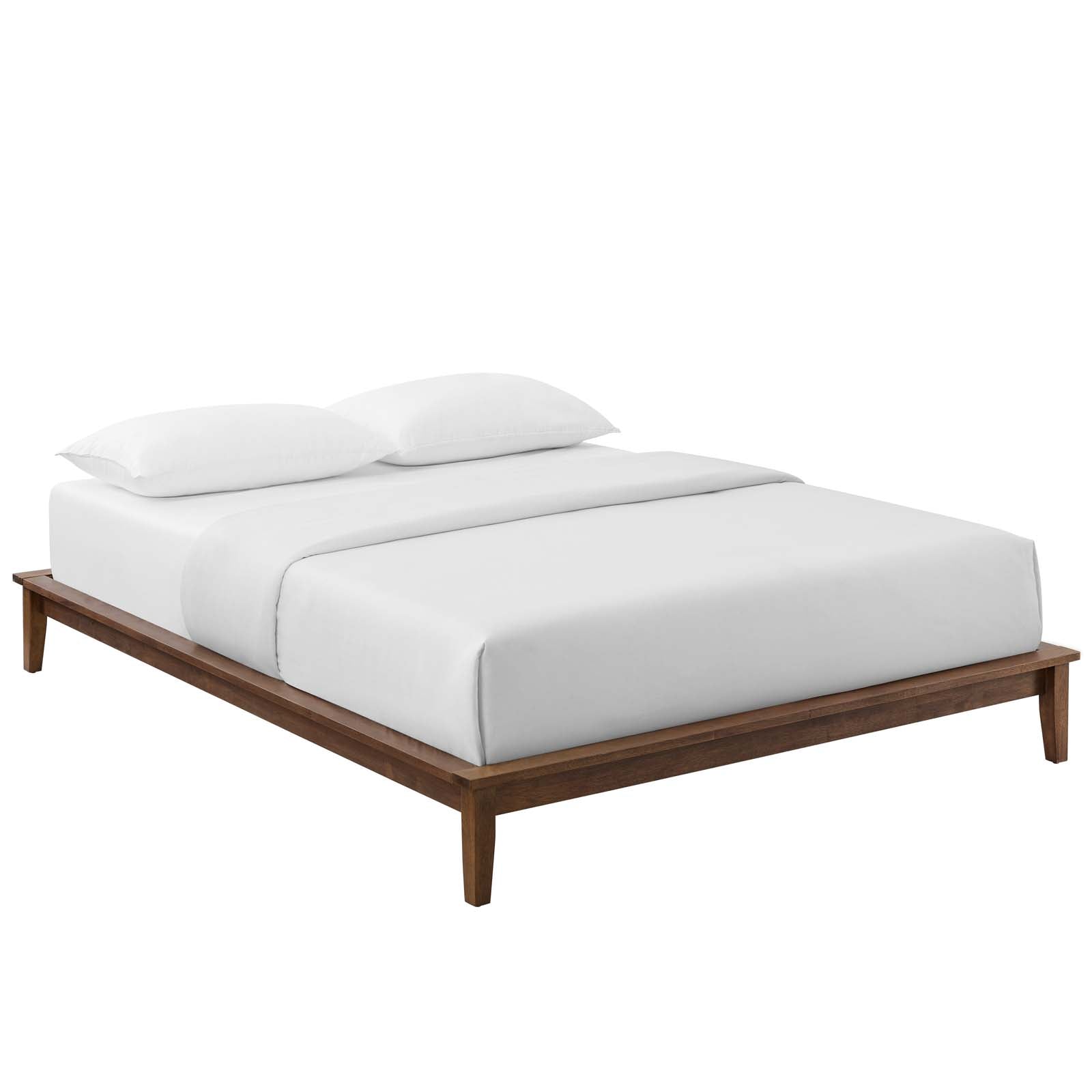 Lodge Full Wood Platform Bed Frame - Walnut