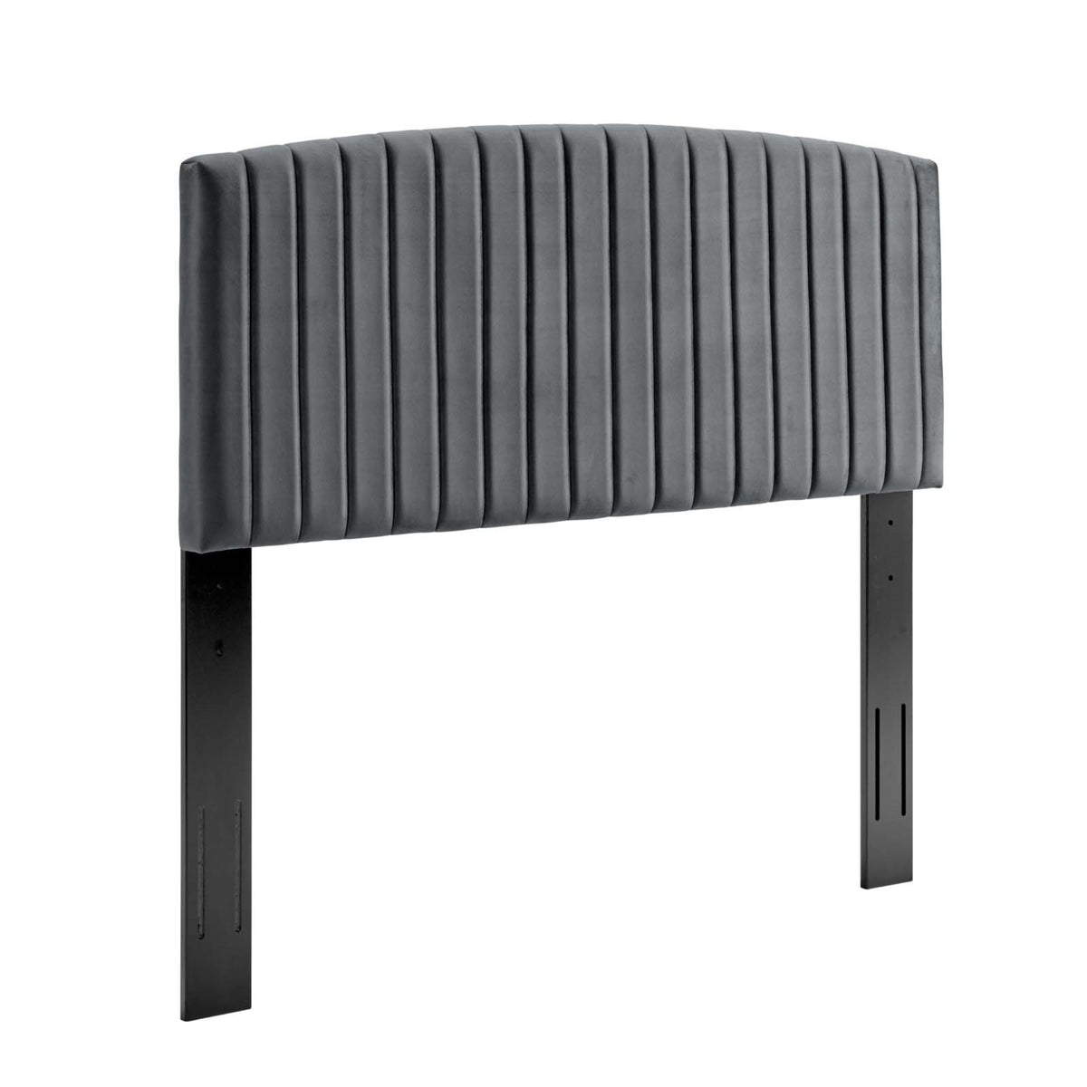 Rebecca Performance Velvet Full / Queen Headboard - Charcoal
