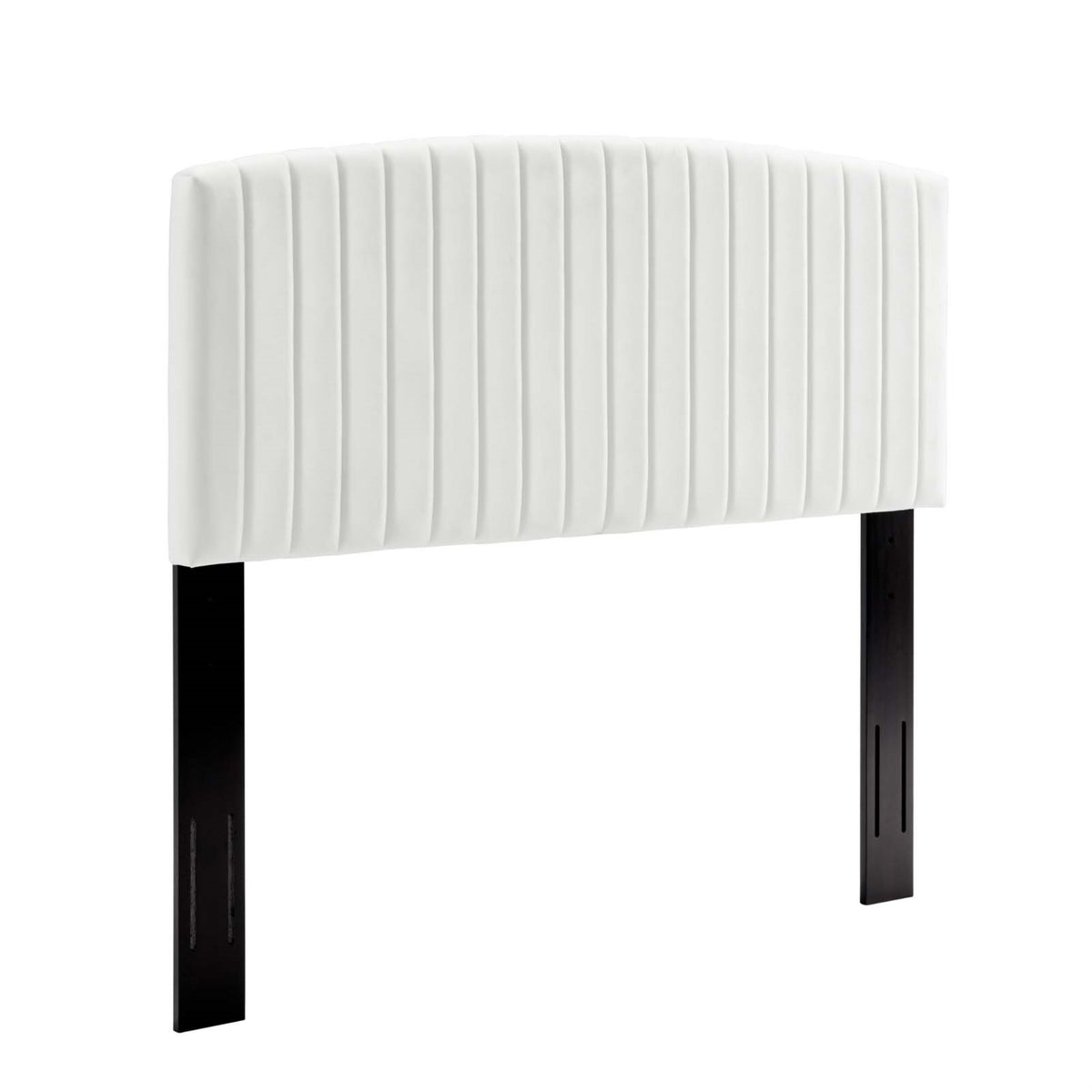 Rebecca Performance Velvet Full / Queen Headboard - White