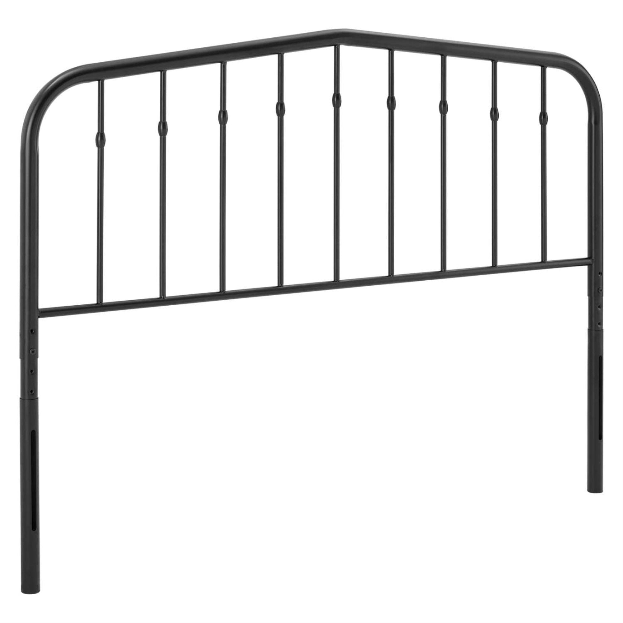 Yardlio Lennon Metal Queen Headboard: Modern Farmhouse Design, Adjustable Height, Durable Iron