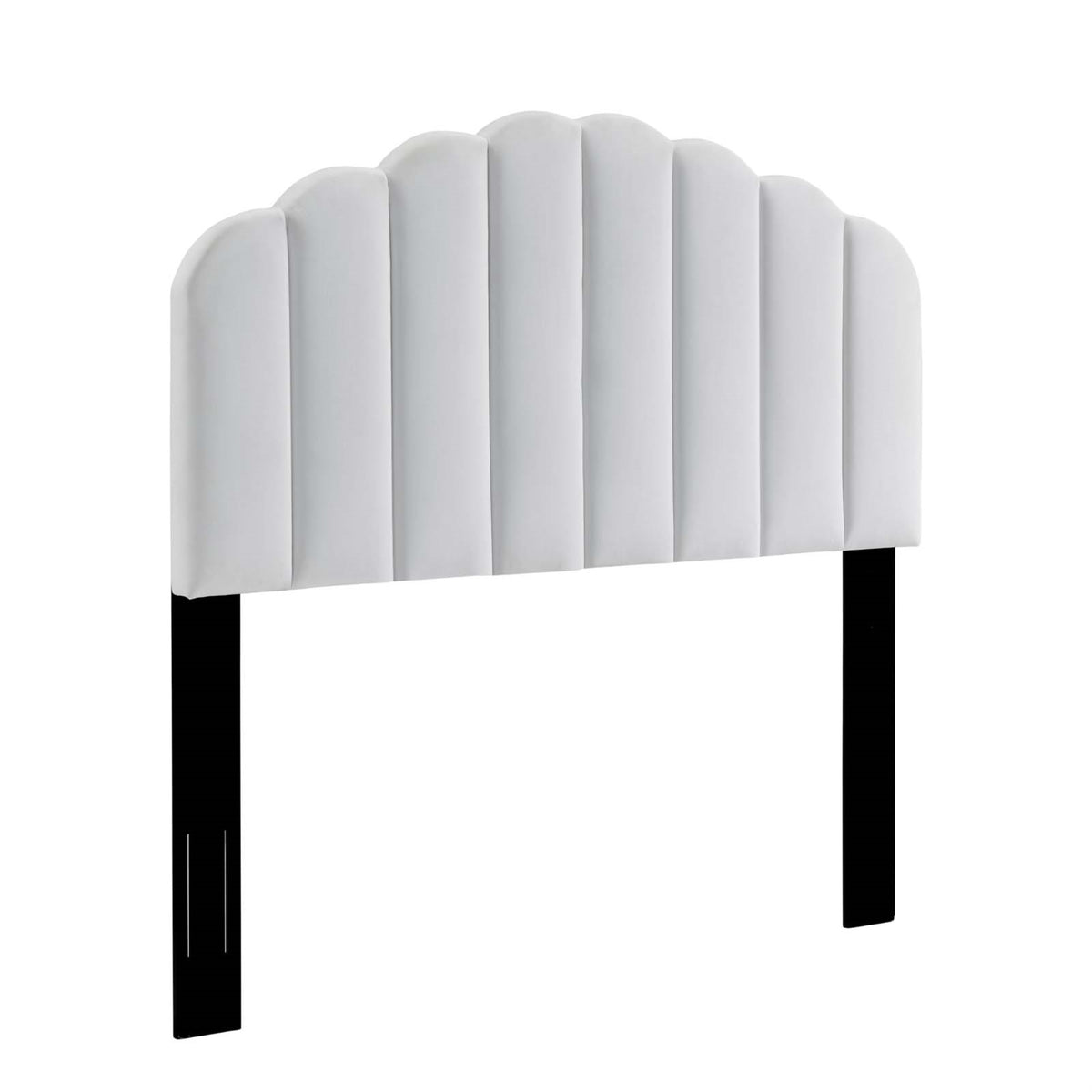 Veronique Twin Performance Velvet Headboard - White