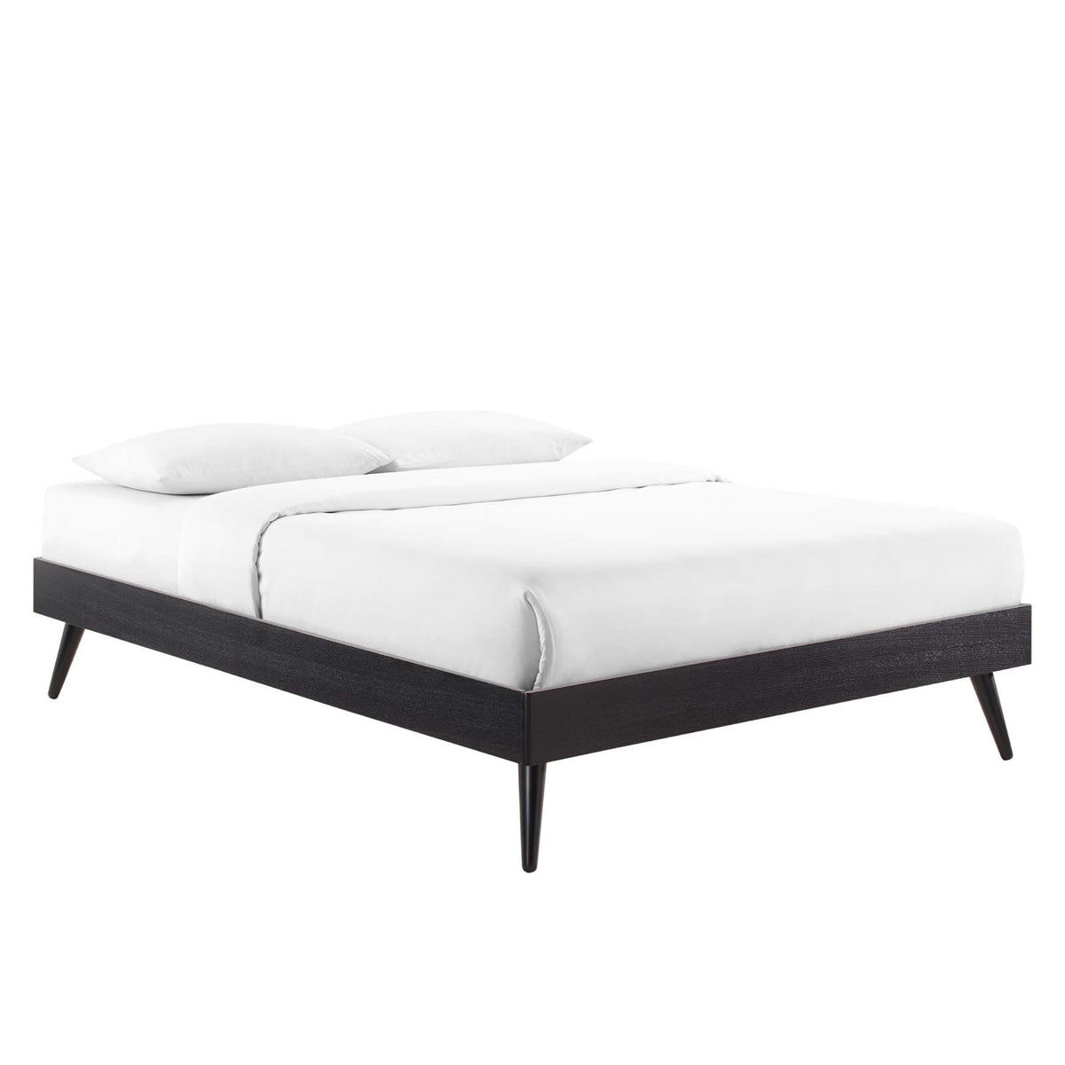 Margo Full Wood Platform Bed Frame Black