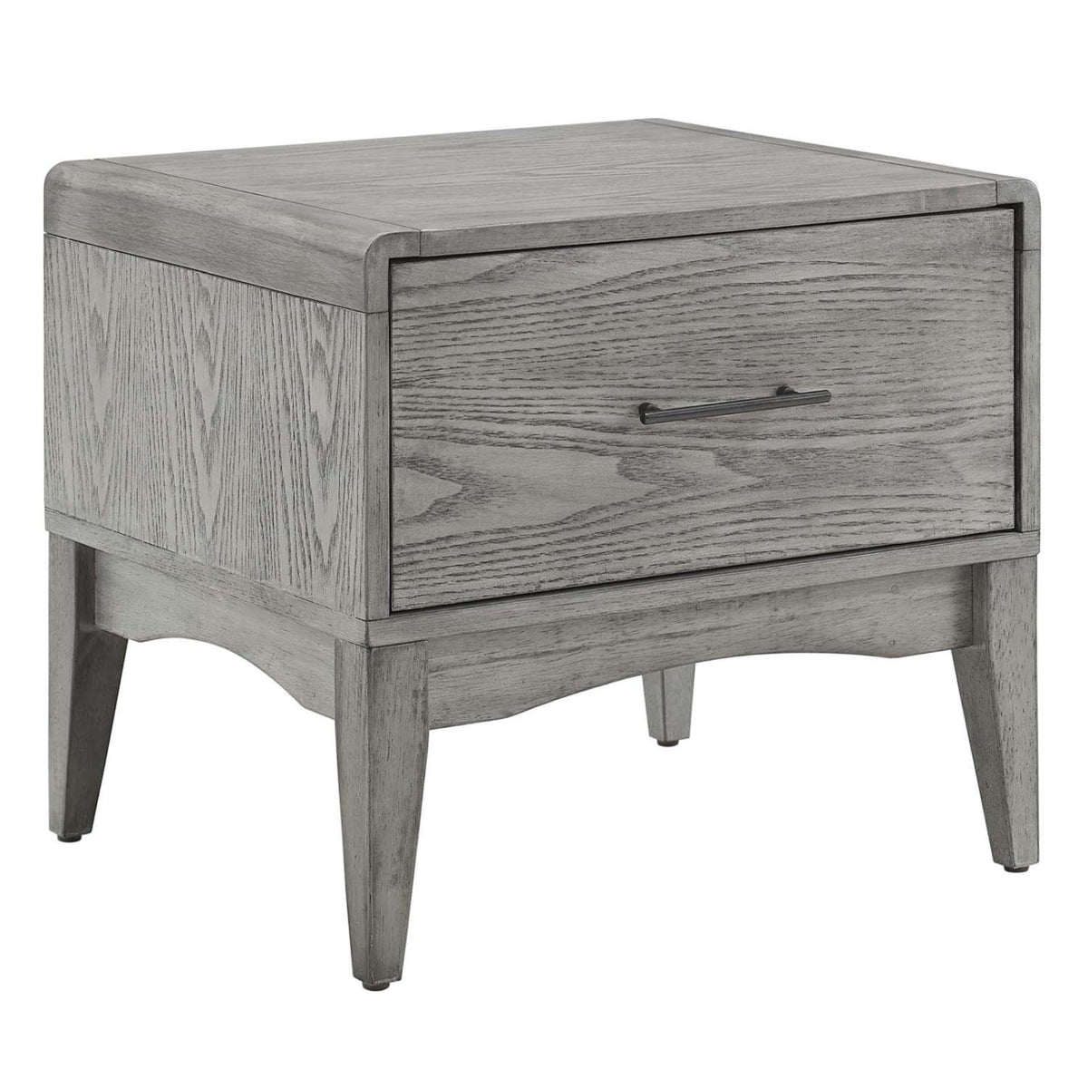 Casafoyer Mod-6241-Gry Georgia Wood Nightstand, Gray