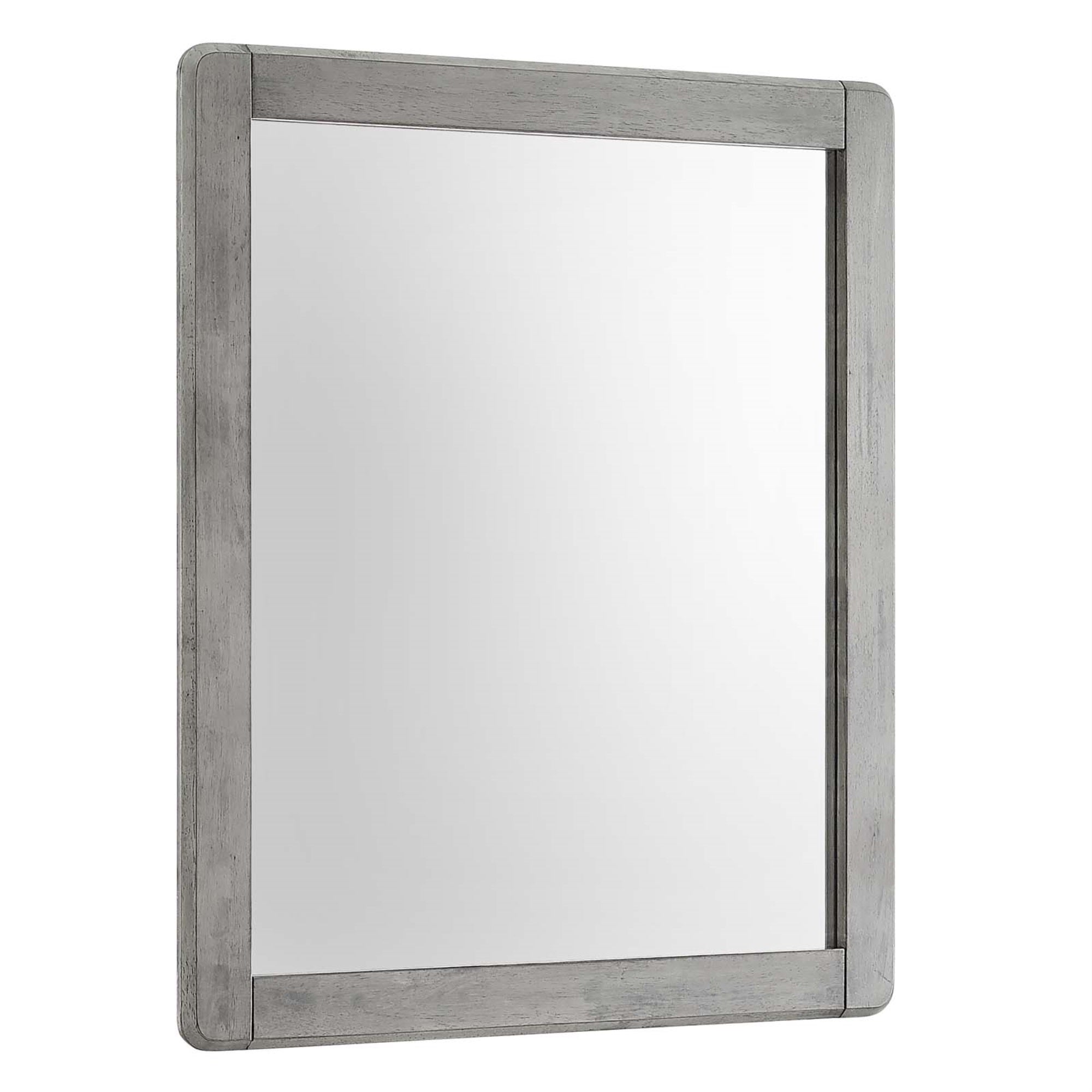 Georgia Wood Mirror Gray