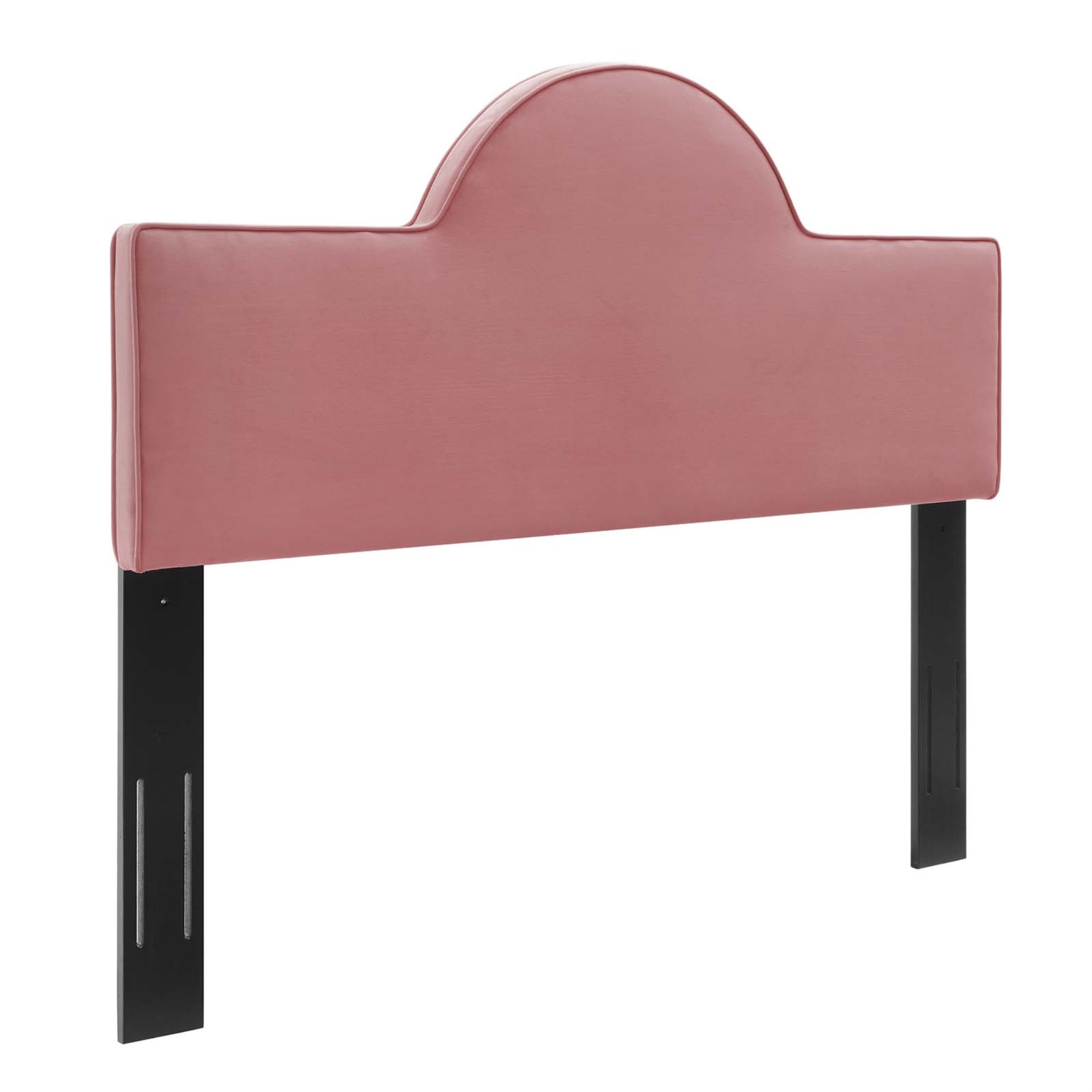 Dawn Performance Velvet King/California King Headboard - Enhance Bedroom Ambiance With Sunrise-Inspired Design - Stain-Resistant Luxury Upholstery - Plush & Supportive - Adjustable Height - Easy Assembly