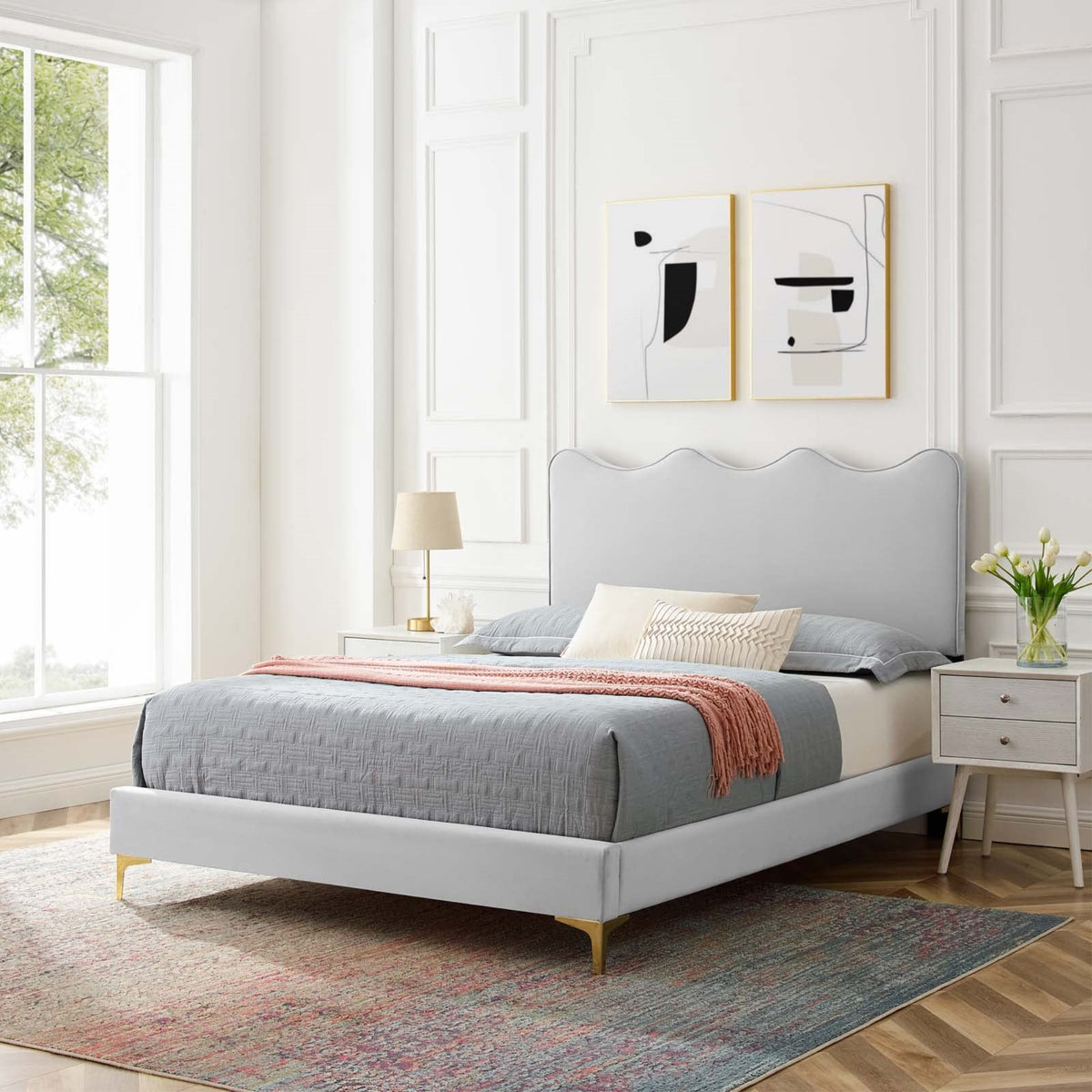 Casafoyer Current Platform, Twin, Light Gray