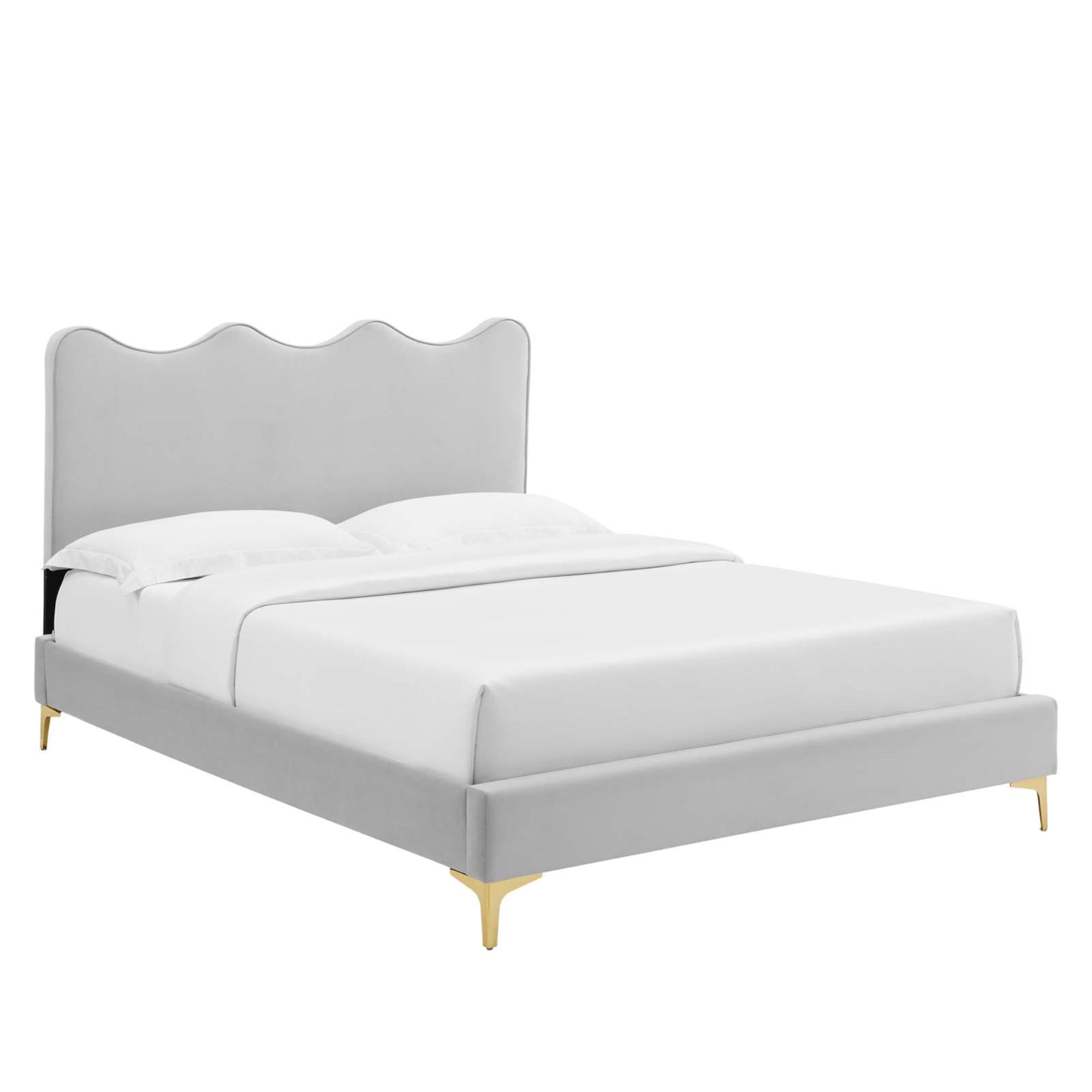 Ocean Waves Twin Platform Bed