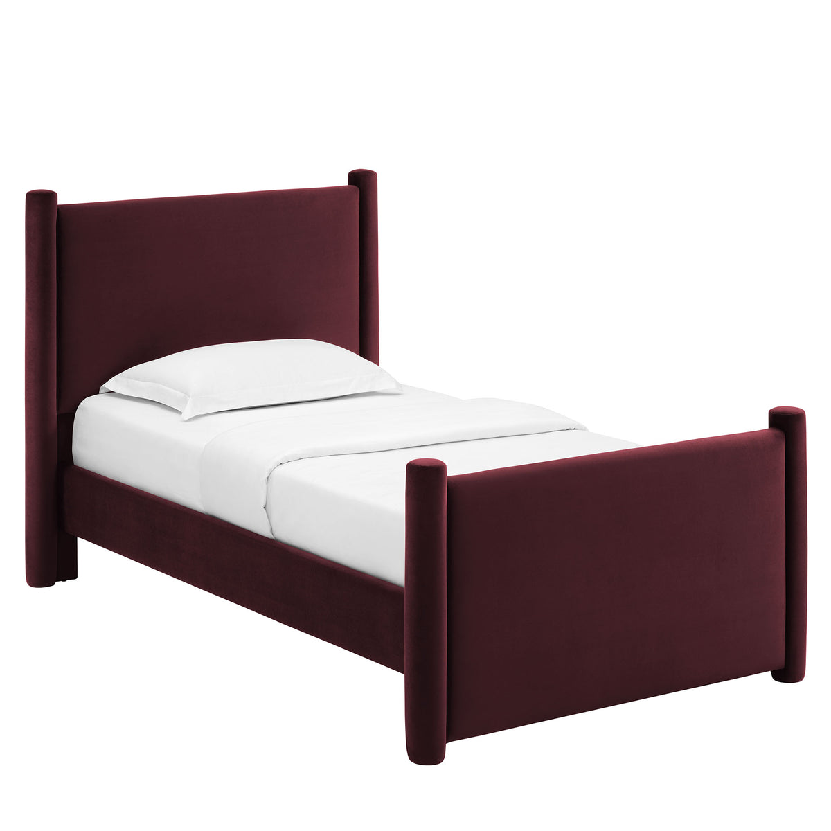 Rael Performance Velvet Twin Platform Bed By Modway