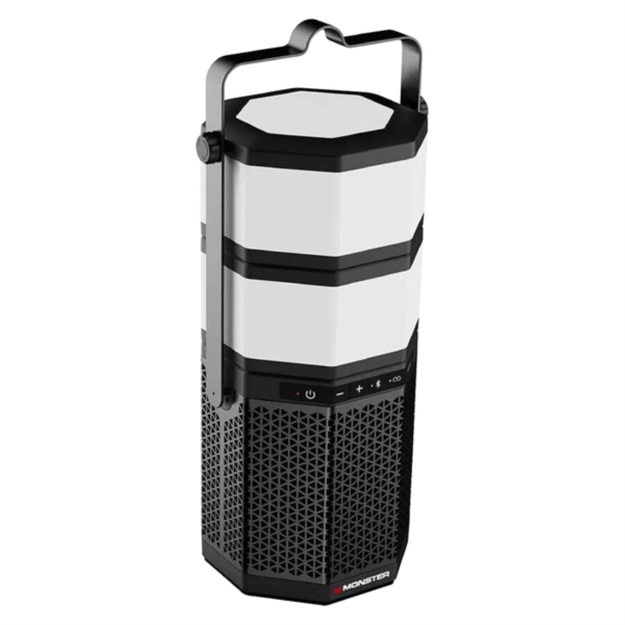 Monster MNLUNA 20-Watt LUNA Portable Rechargeable Bluetooth Speaker with Detachable Lights, 360deg Sound, IPX5 Water-Resistant, up to 10 Hours Battery Life