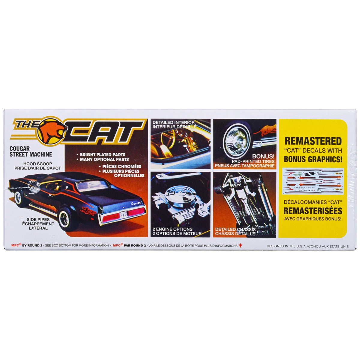 Skill 2 Model Kit 1973 Mercury Cougar 'The Cat' 1/25 Scale Model By Mpc