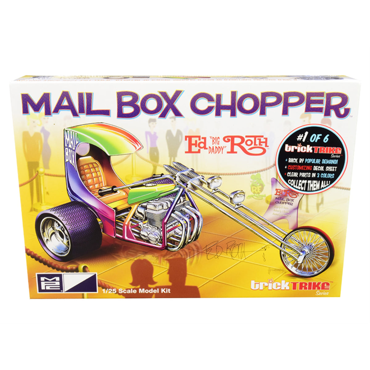 Skill 2 Model Kit Mail Box Chopper Trike (Ed 'Big Daddy' Roth'S) 'Trick Trikes' Series 1/25 Scale Model By Mpc