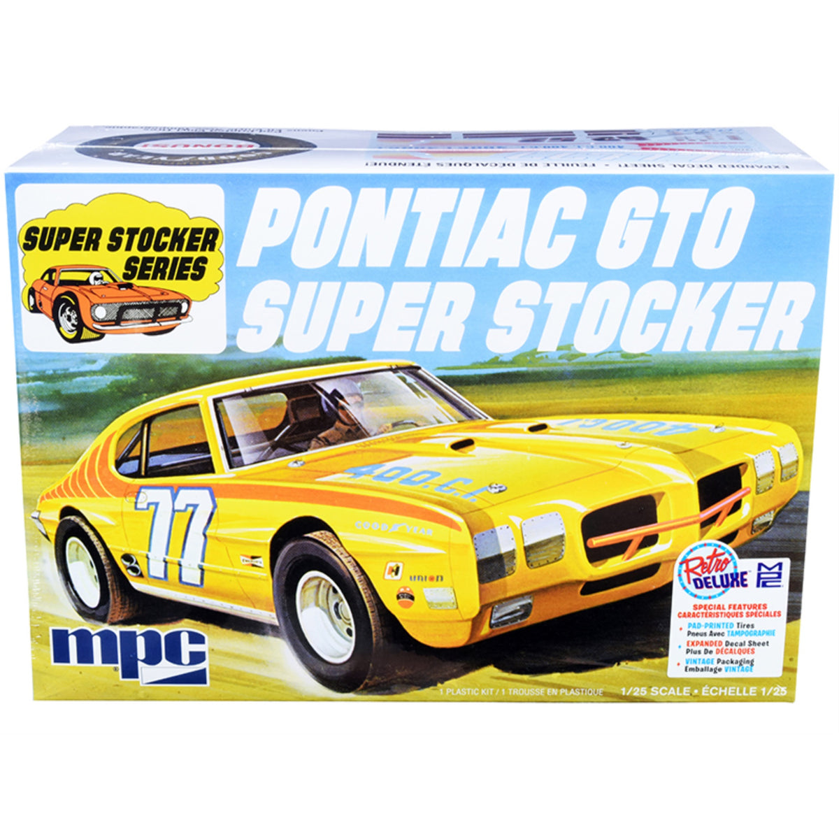 Skill 2 Model Kit 1970 Pontiac Gto Super Stocker 1/25 Scale Model By Mpc