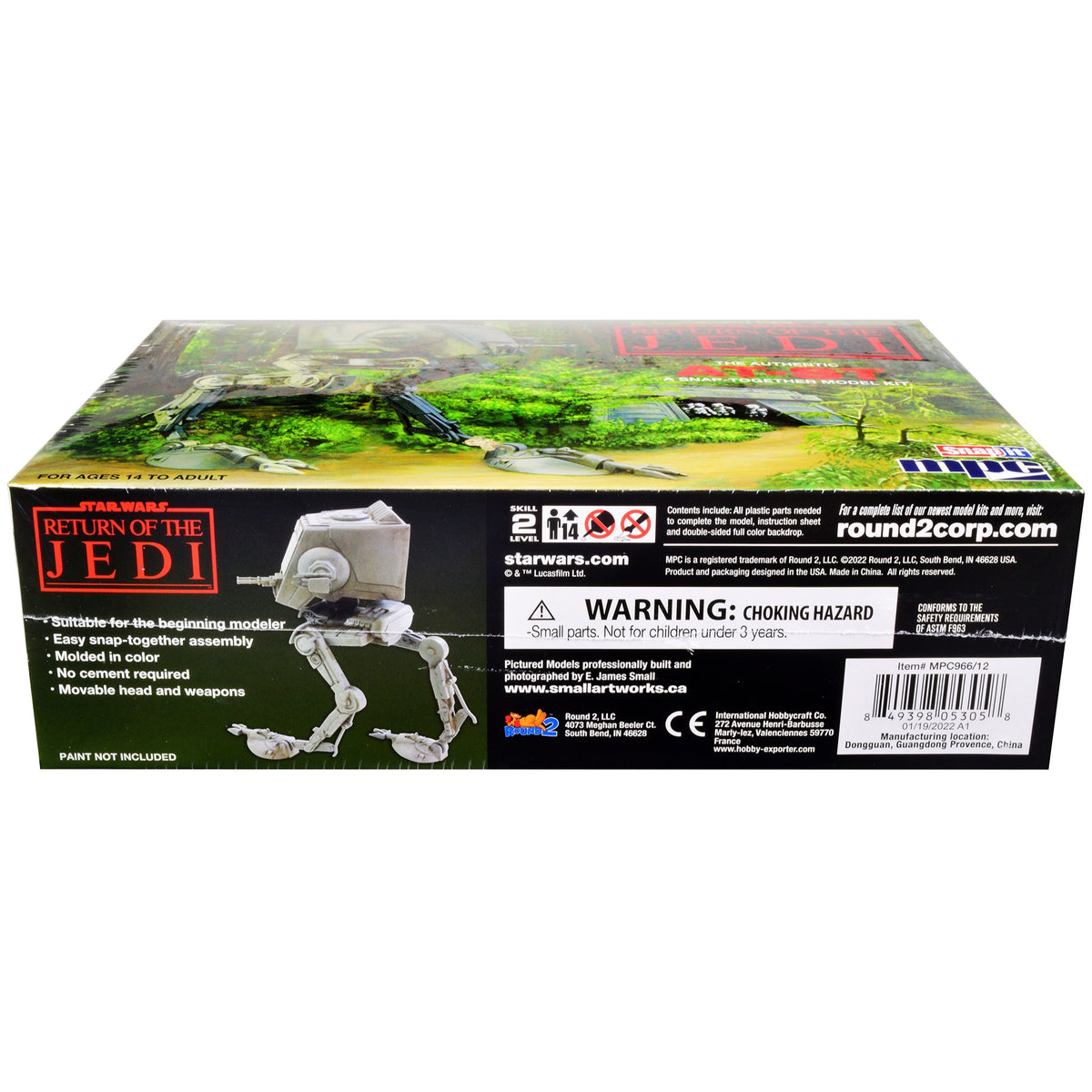 Skill 2 Snap Model Kit At-St 'Star Wars: Return Of The Jedi' Movie Scale Model By Mpc