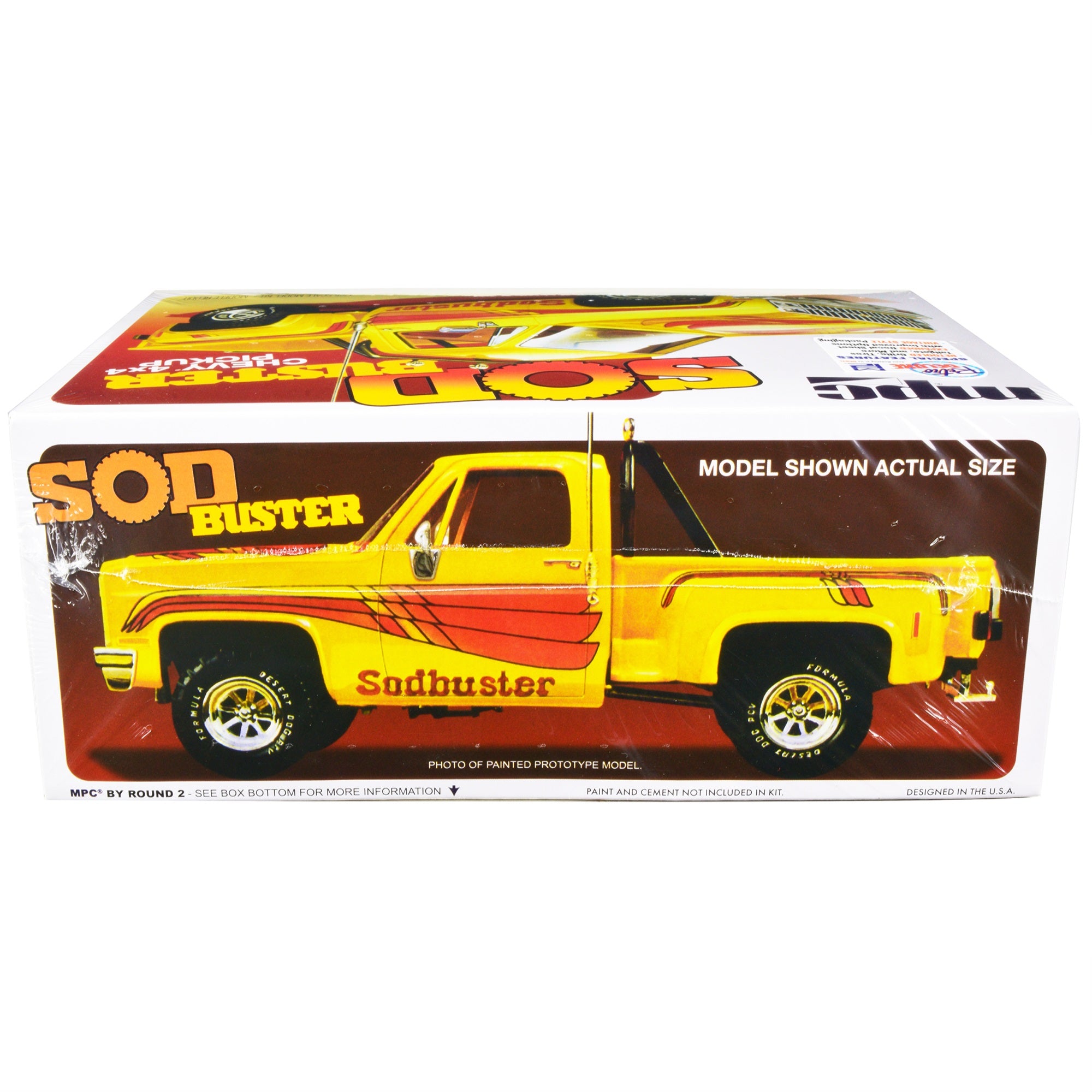 Skill 2 Model Kit 1981 Chevrolet 4x4 Stepside Pickup Truck “Sod Buster” 1/25 Scale Model by MPC