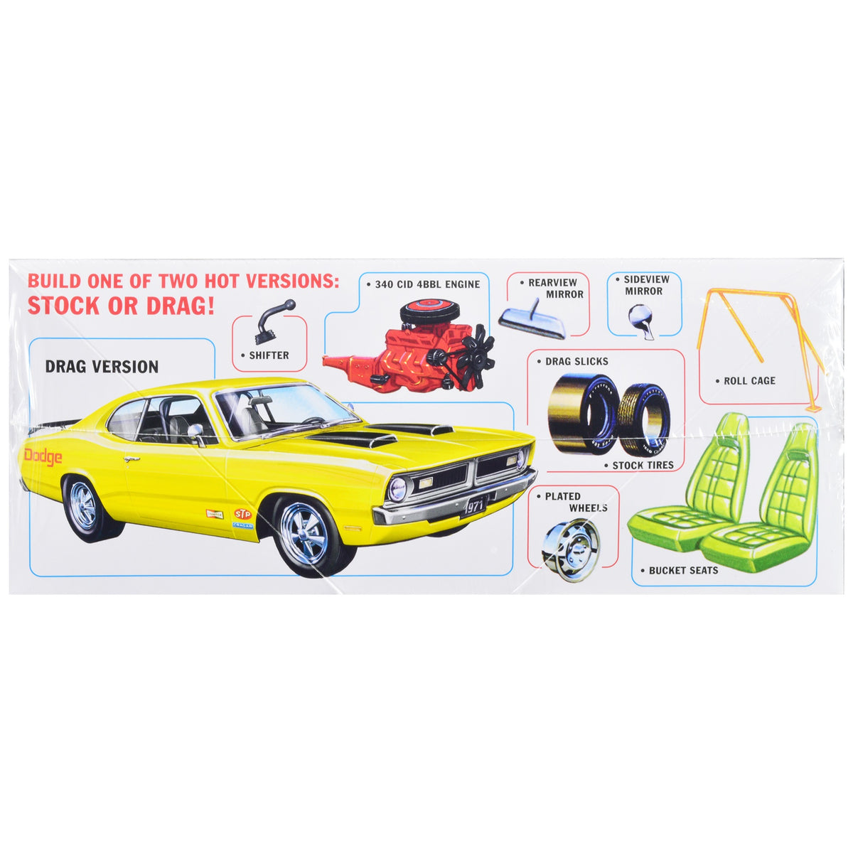 Skill 2 Model Kit 1971 Dodge Demon 1/25 Scale Model By Mpc