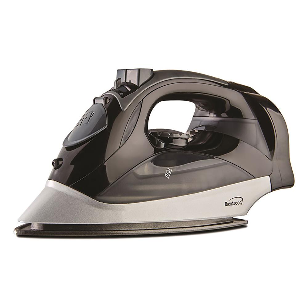 BRENTWOOD STEAM IRON W/ RETRACTABLE CORD
