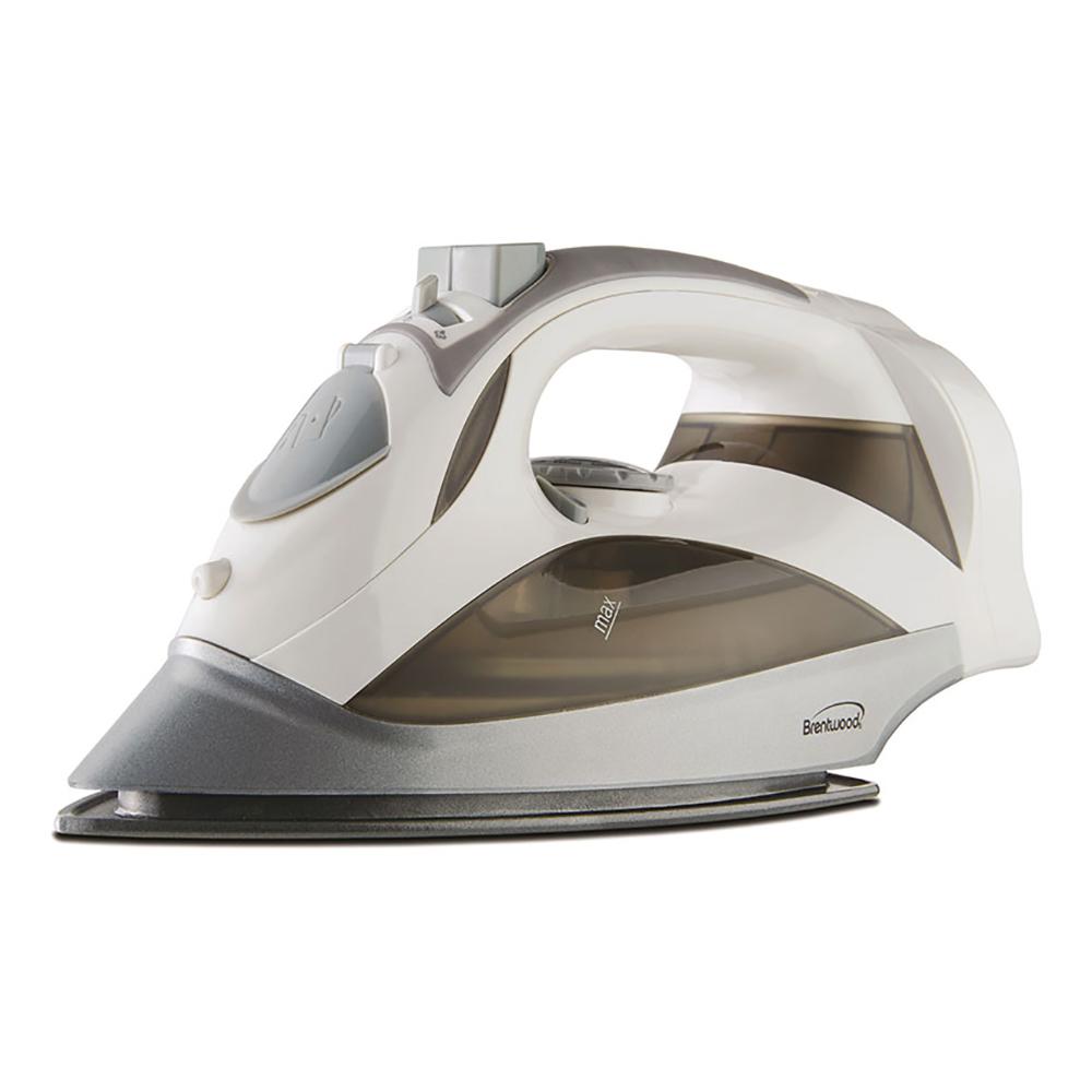 BRENTWOOD STEAM IRON W/ RETRACTABLE CORD