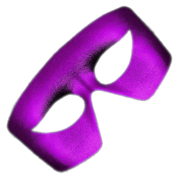 Mardi Gras Masquerade Purple Non-Light Up Metallic Mask for Men and Women