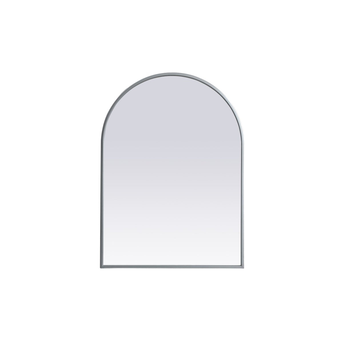 Metal Frame Arch Mirror 22X30 Inch In Silver