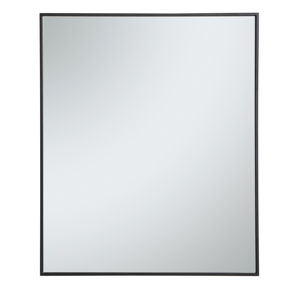 Metal Frame Rectangle Mirror 30 Inch In Black