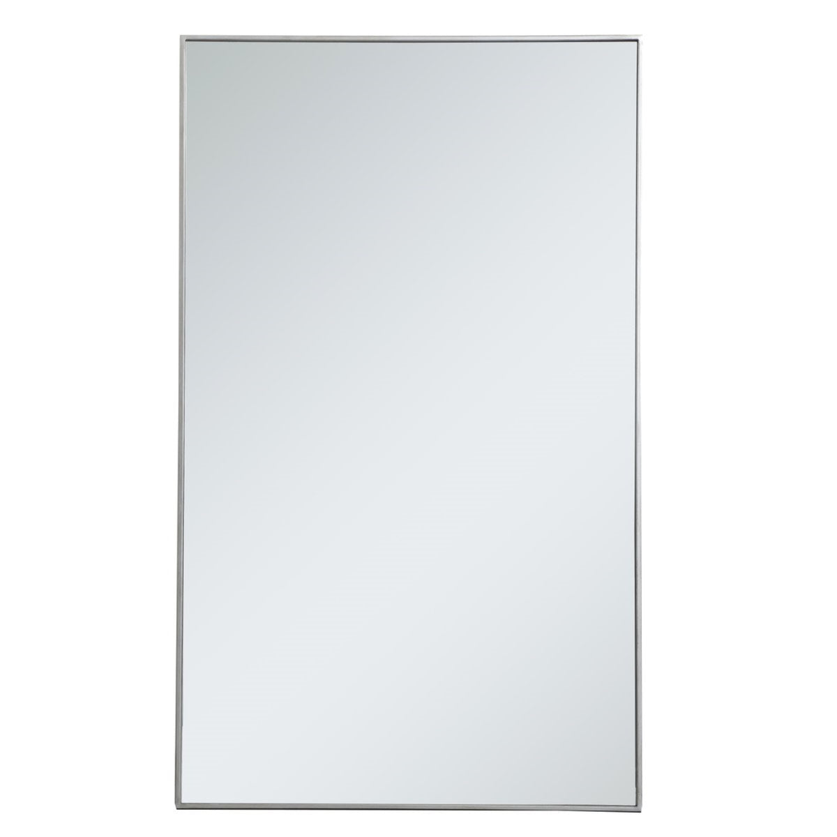 Metal Frame Rectangle Mirror 36 Inch In Silver