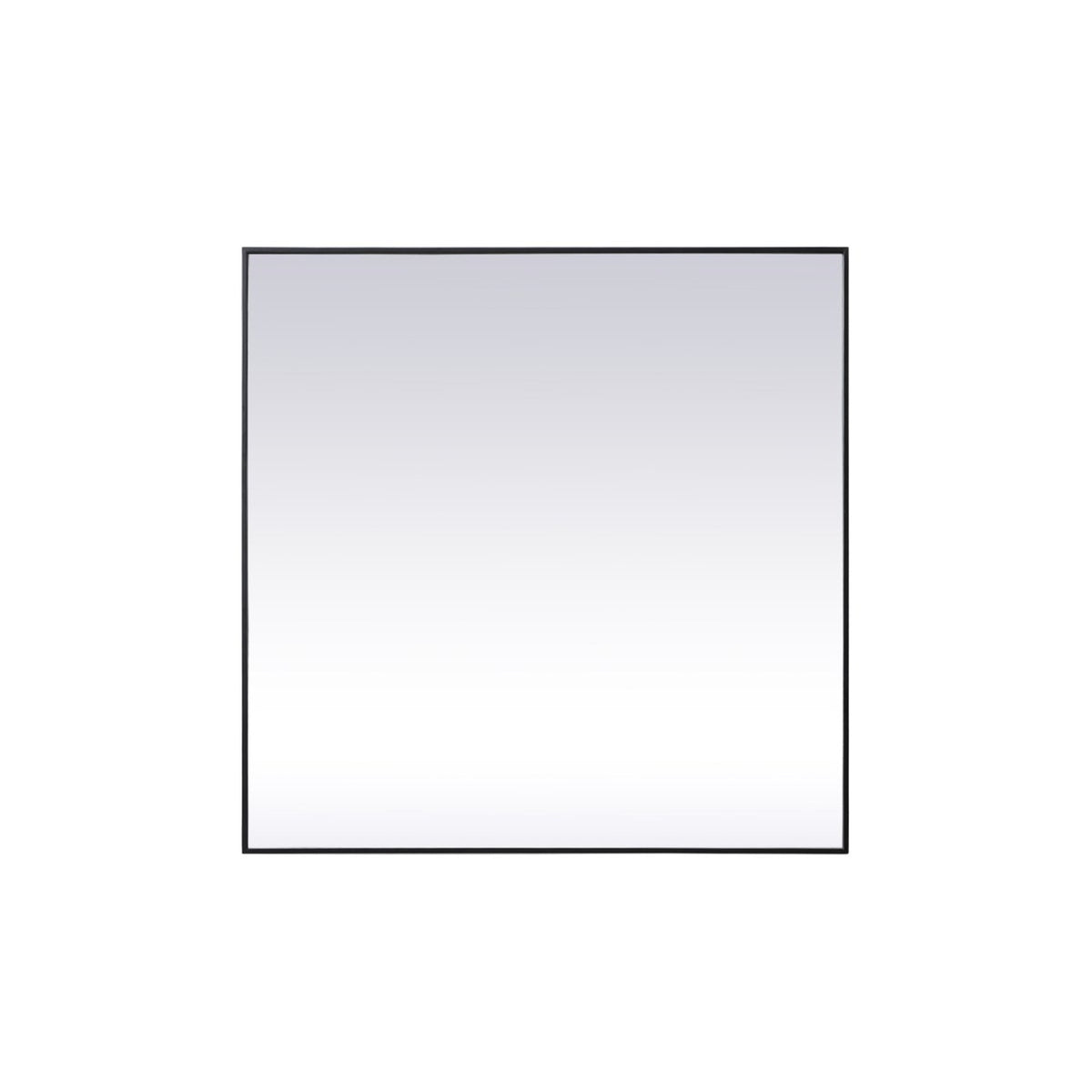 Metal Frame Square Mirror 48 Inch In Black