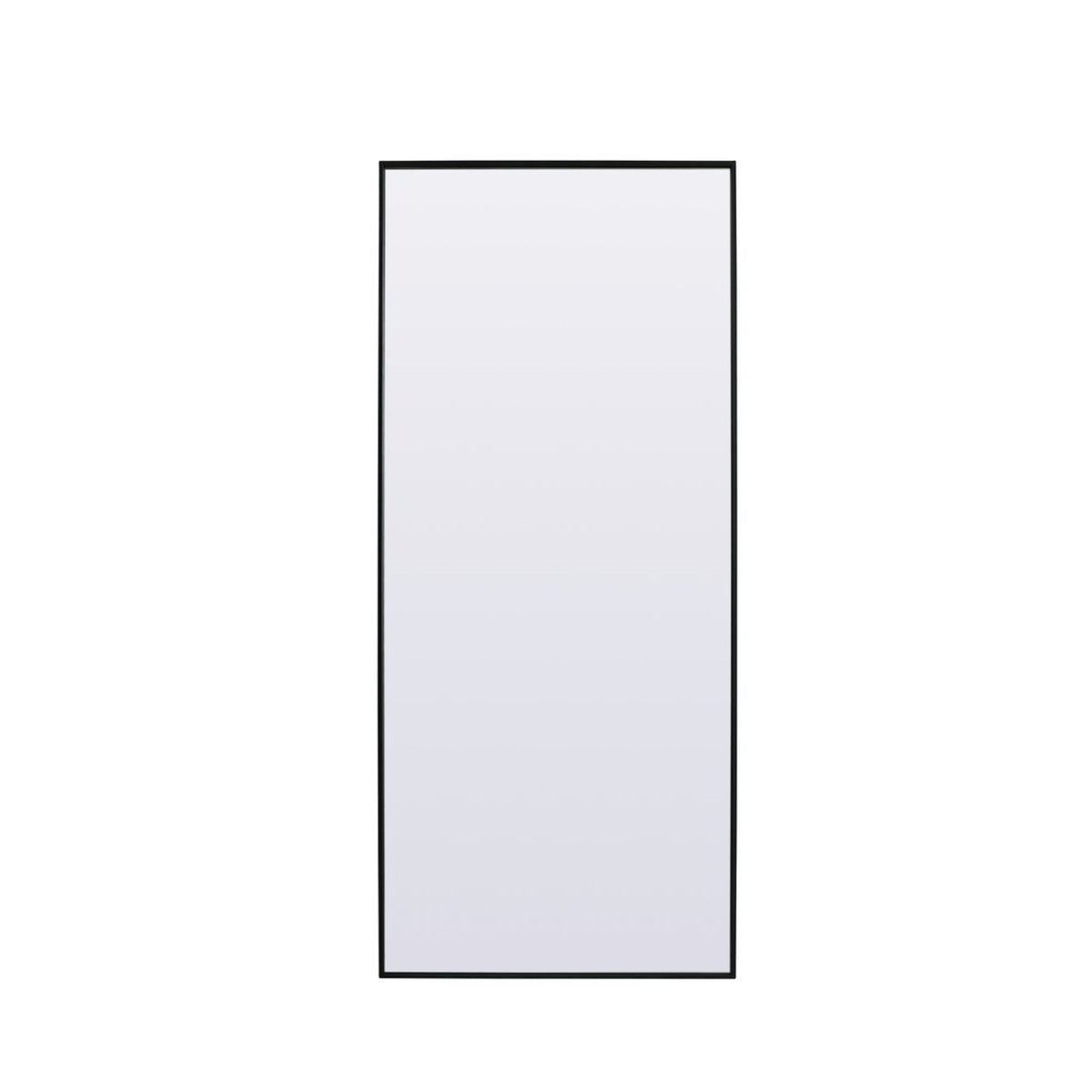Metal Frame Rectangle Full Length Mirror 30X72 Inch In Black