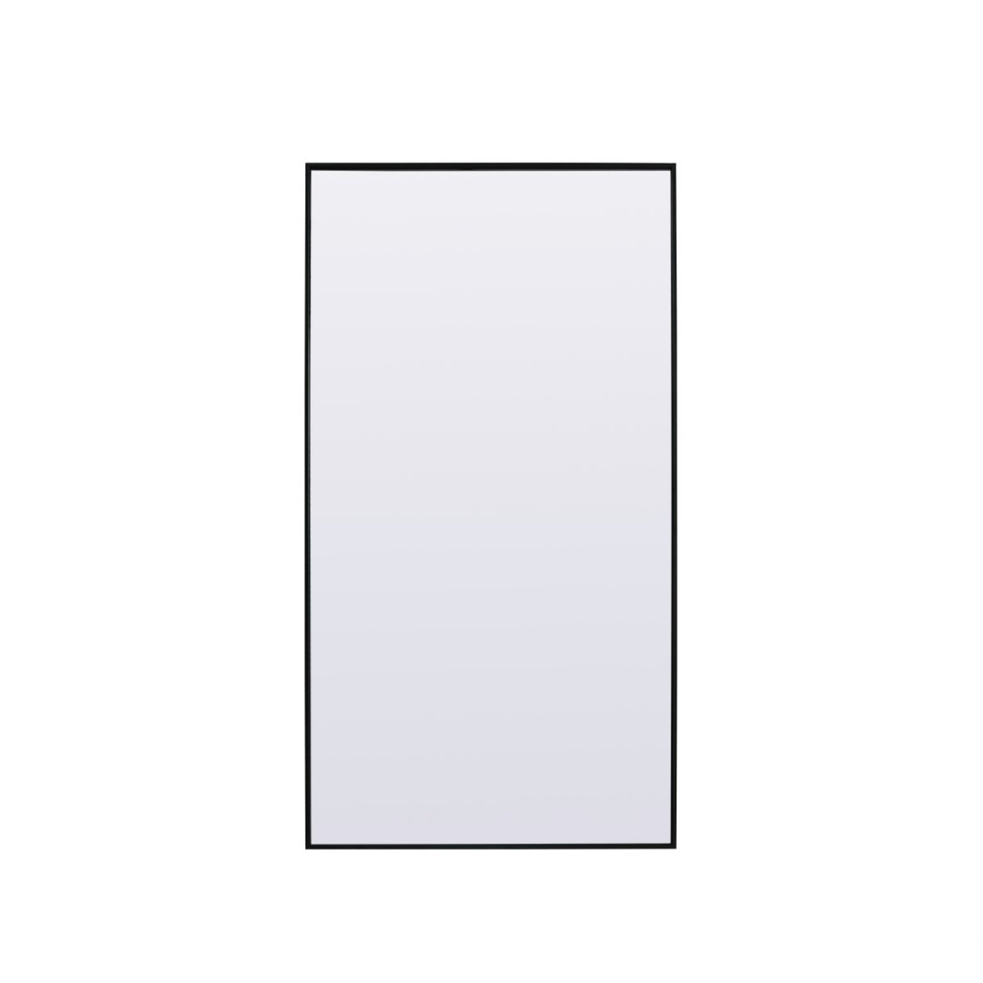 Metal Frame Rectangle Full Length Mirror 36X72 Inch In Black