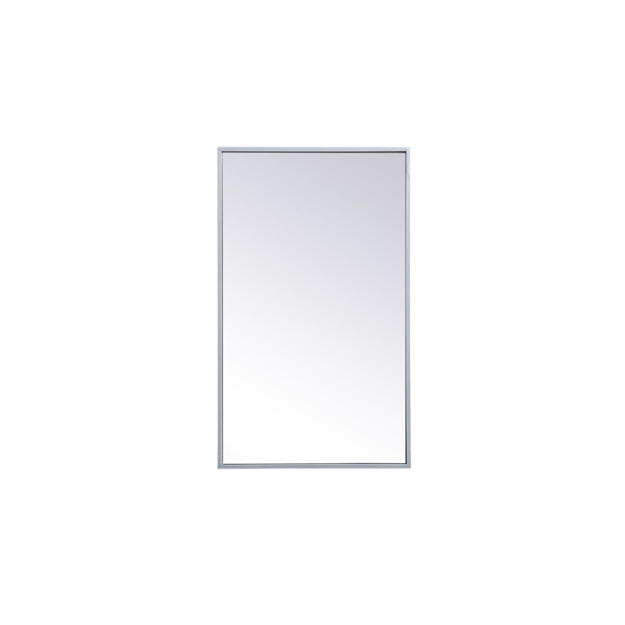 Metal Mirror Medicine Cabinet 17 Inch X 28 Inch In Silver