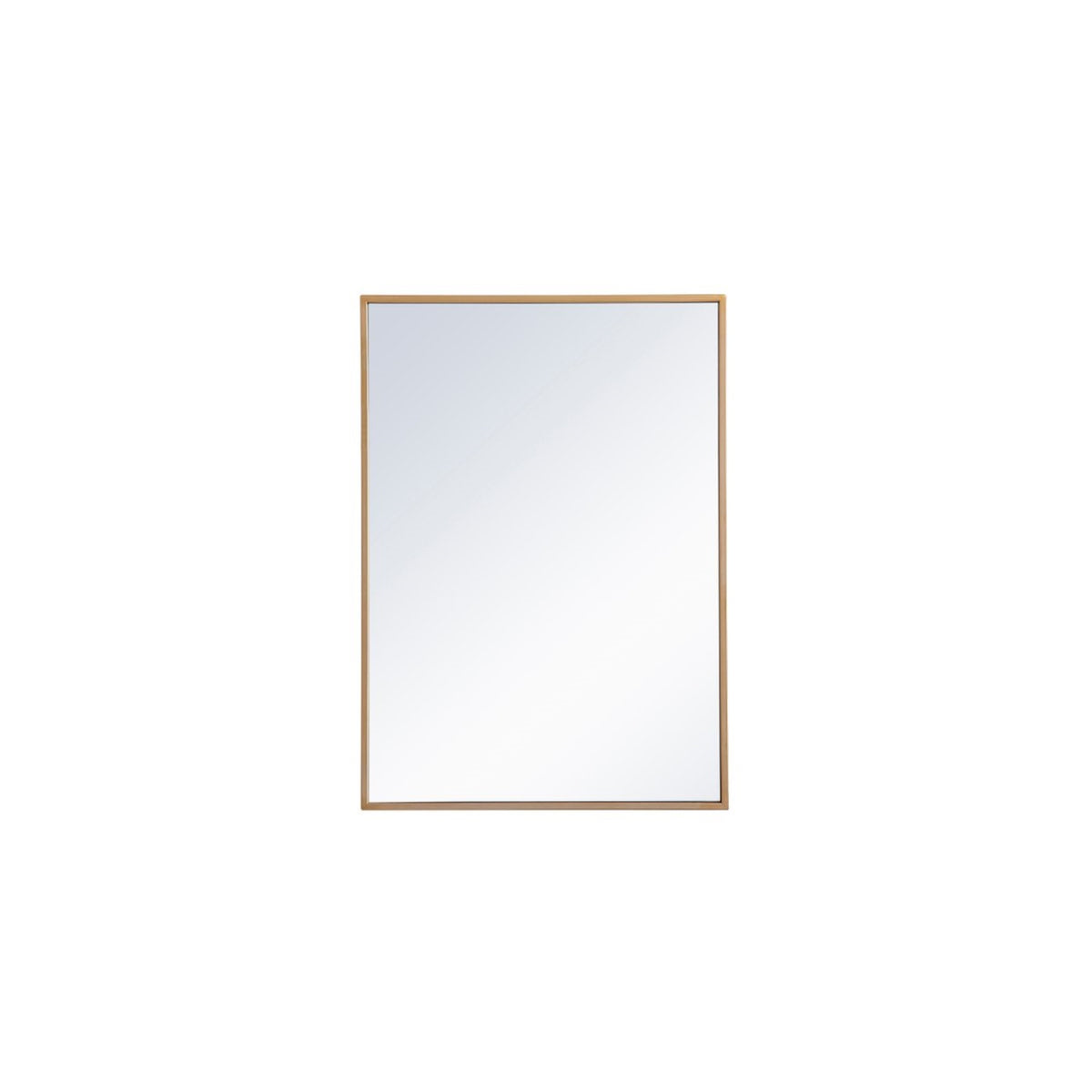 Metal Mirror Medicine Cabinet 20 Inch X 28 Inch In Brass