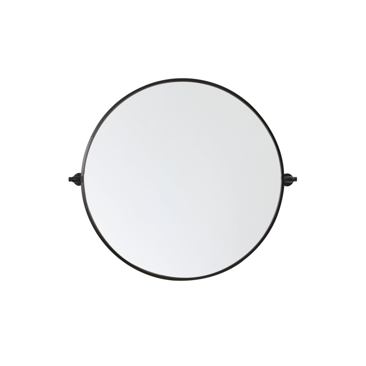 Round Pivot Mirror 24 Inch In Silver