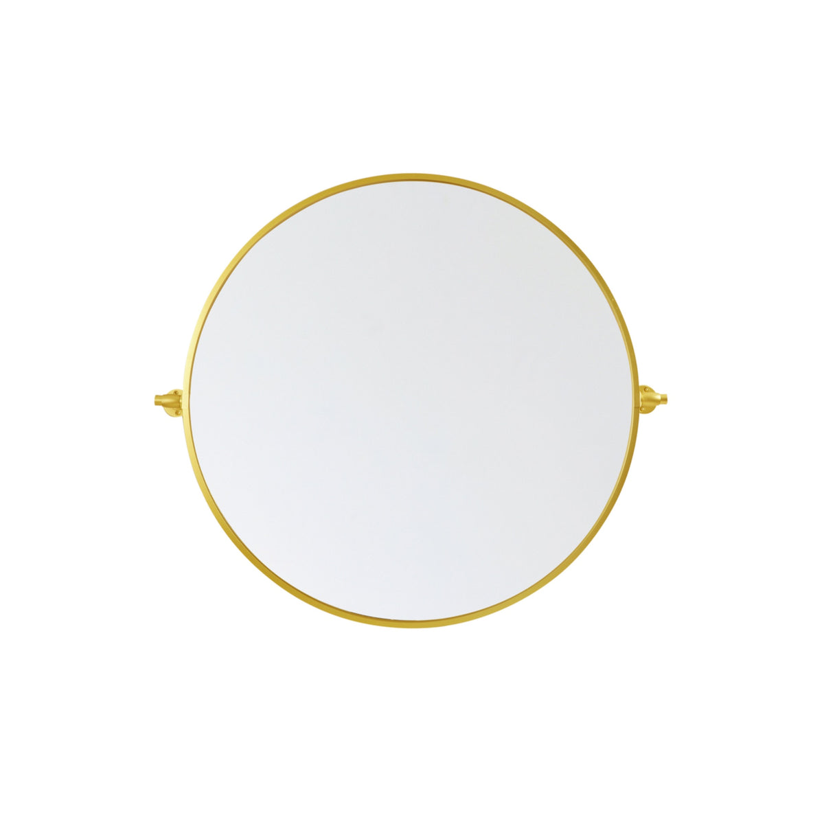 Round Pivot Mirror 30 Inch In Black