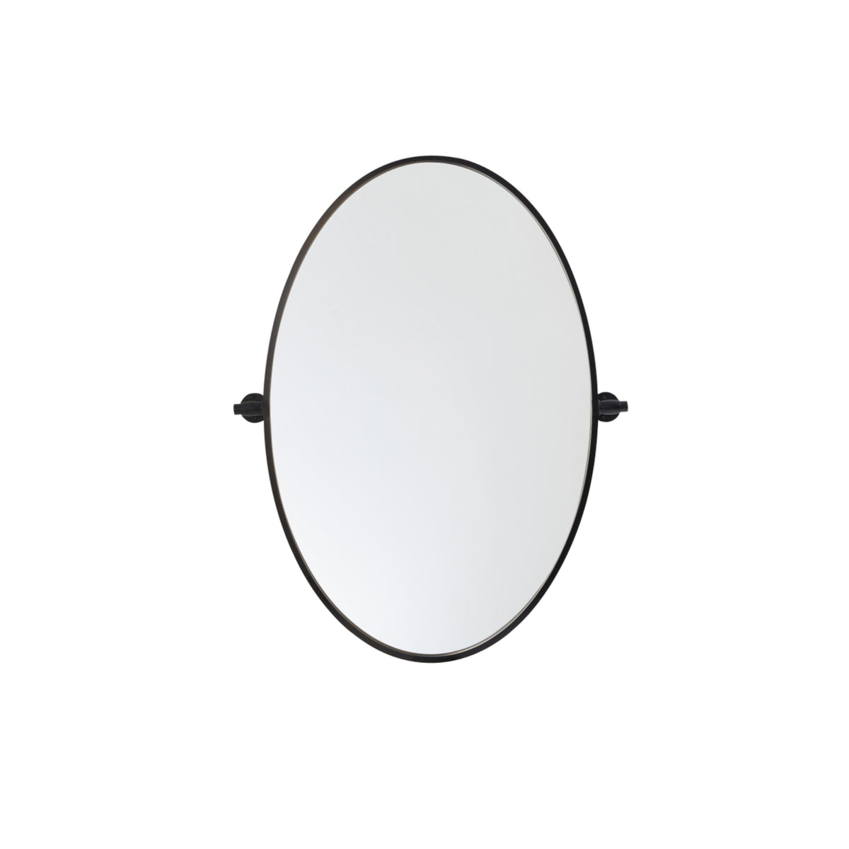 Round Pivot Mirror 30 Inch In Silver