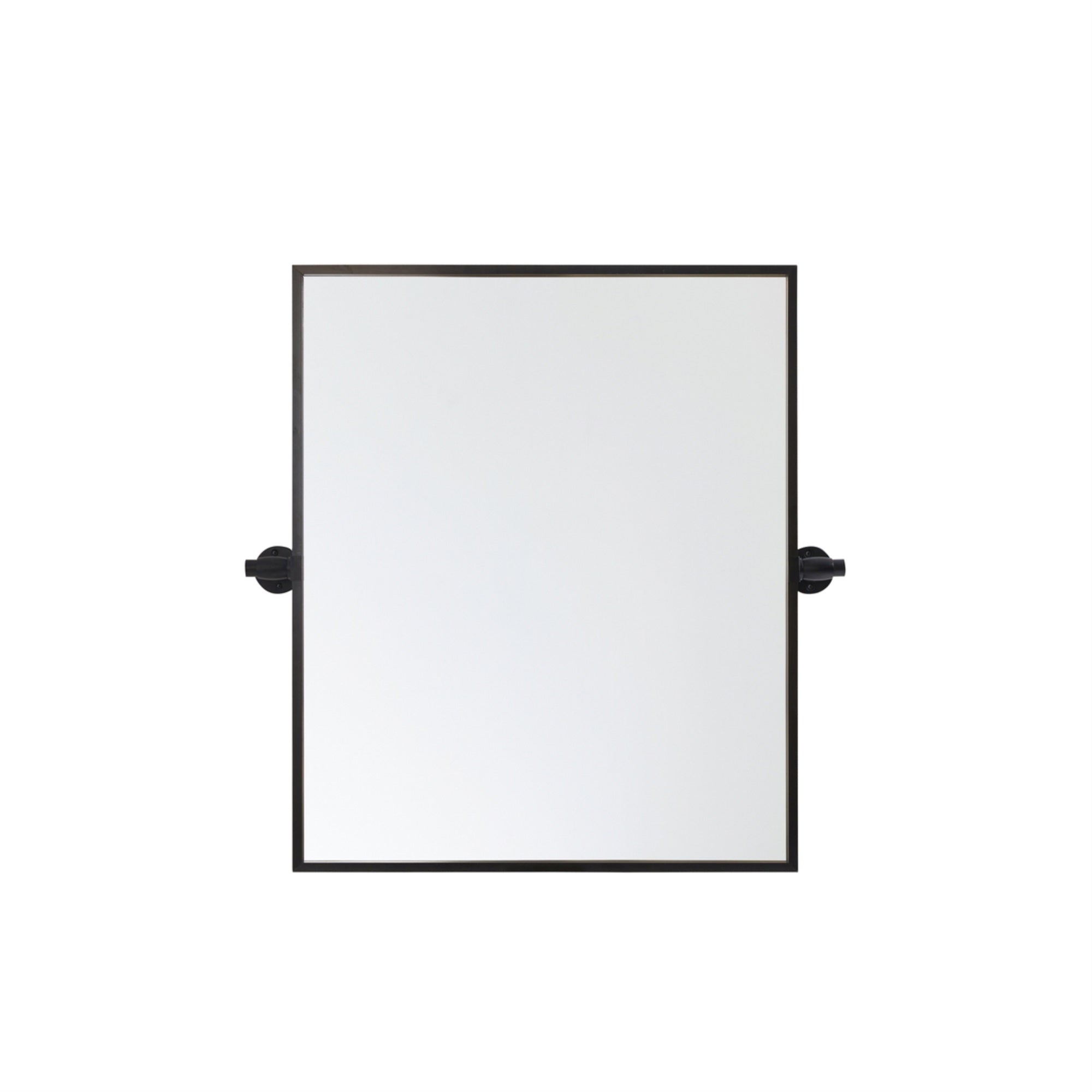 Oval Pivot Mirror 21X32 Inch In Silver