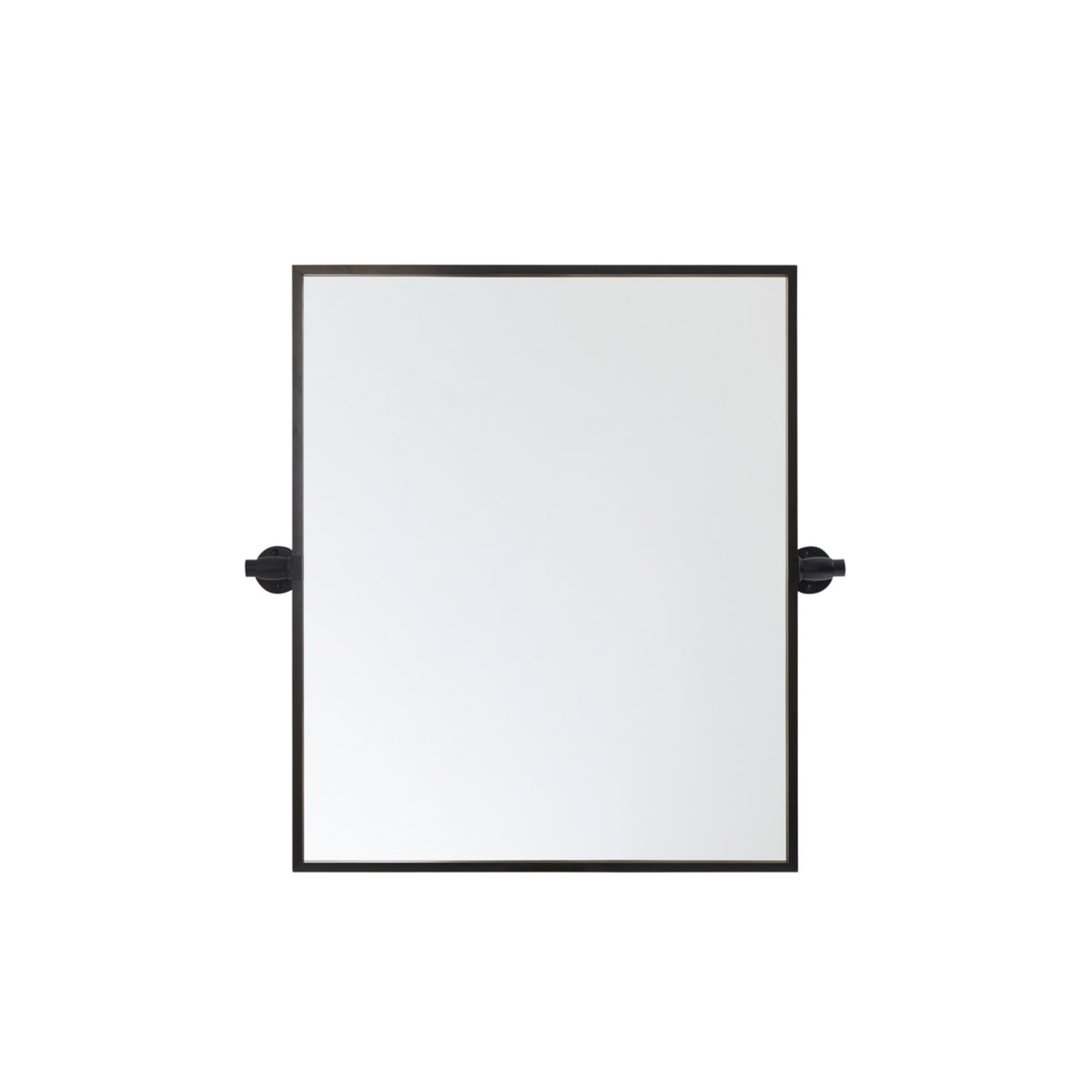 Oval Pivot Mirror 21X32 Inch In Silver