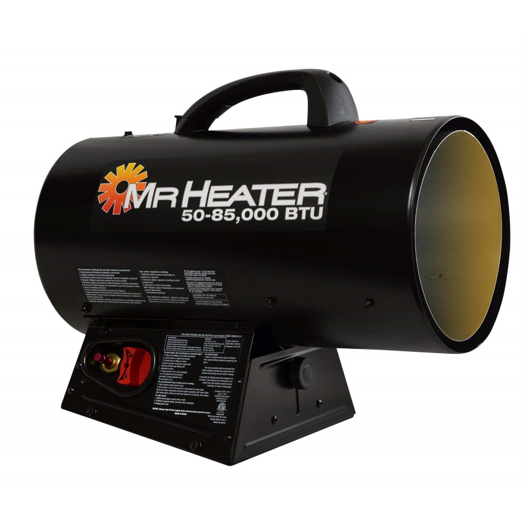 Mr. Heater F271380 Mh85Qfav Forced Air Propane Heater, Black